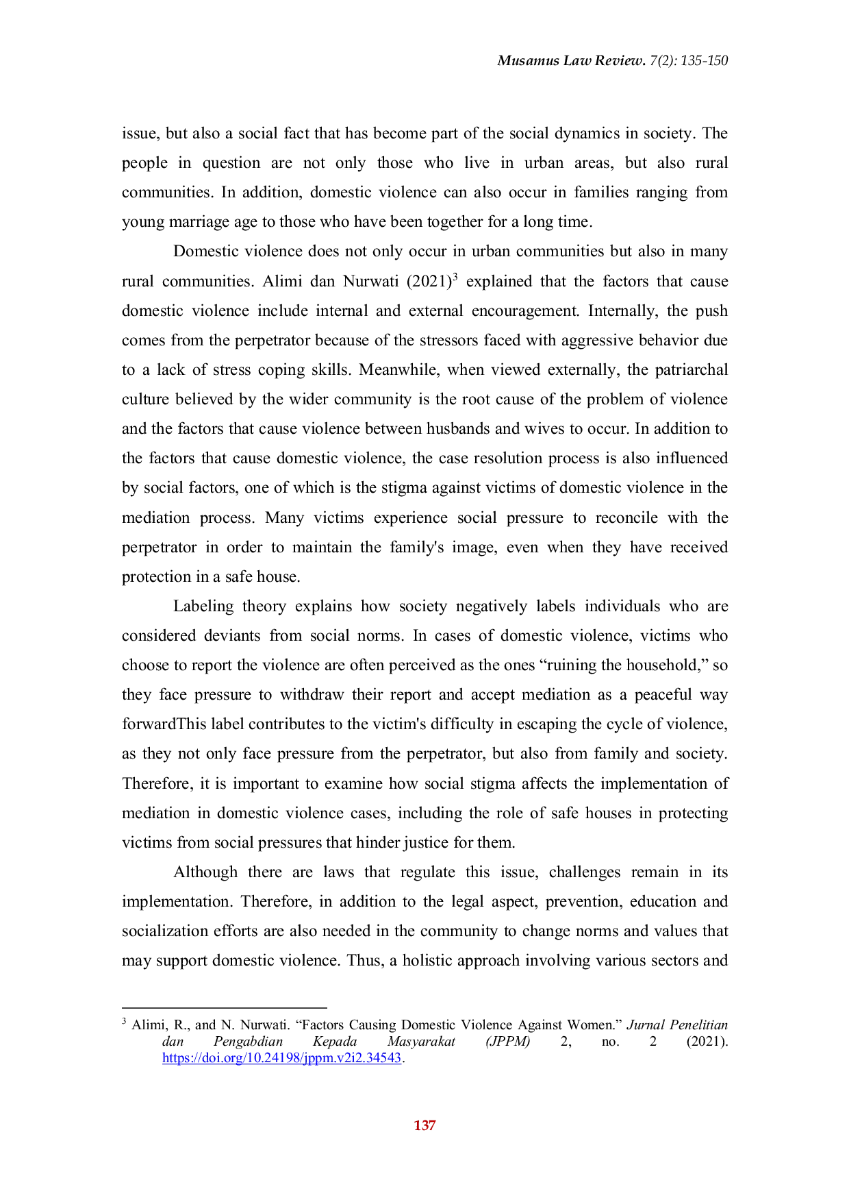 JURIS Implementasi Implementation of Mediation in the Settlement of Domestic Violence Cases by the UPT PPA of South Sulawesi Province and the PPA Unit of the Indonesian National Police Makassar Resort