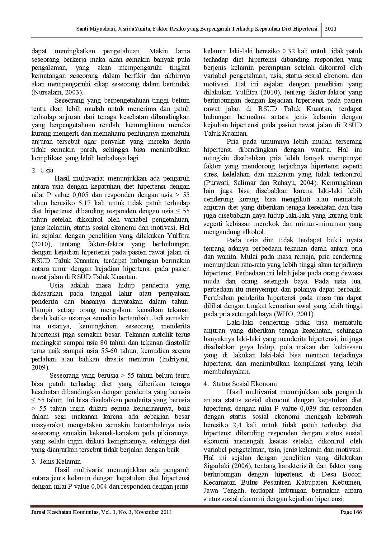 juris Faktor Resiko Yang Berpengaruh Terhadap Kepatuhan Diet Hipertensi