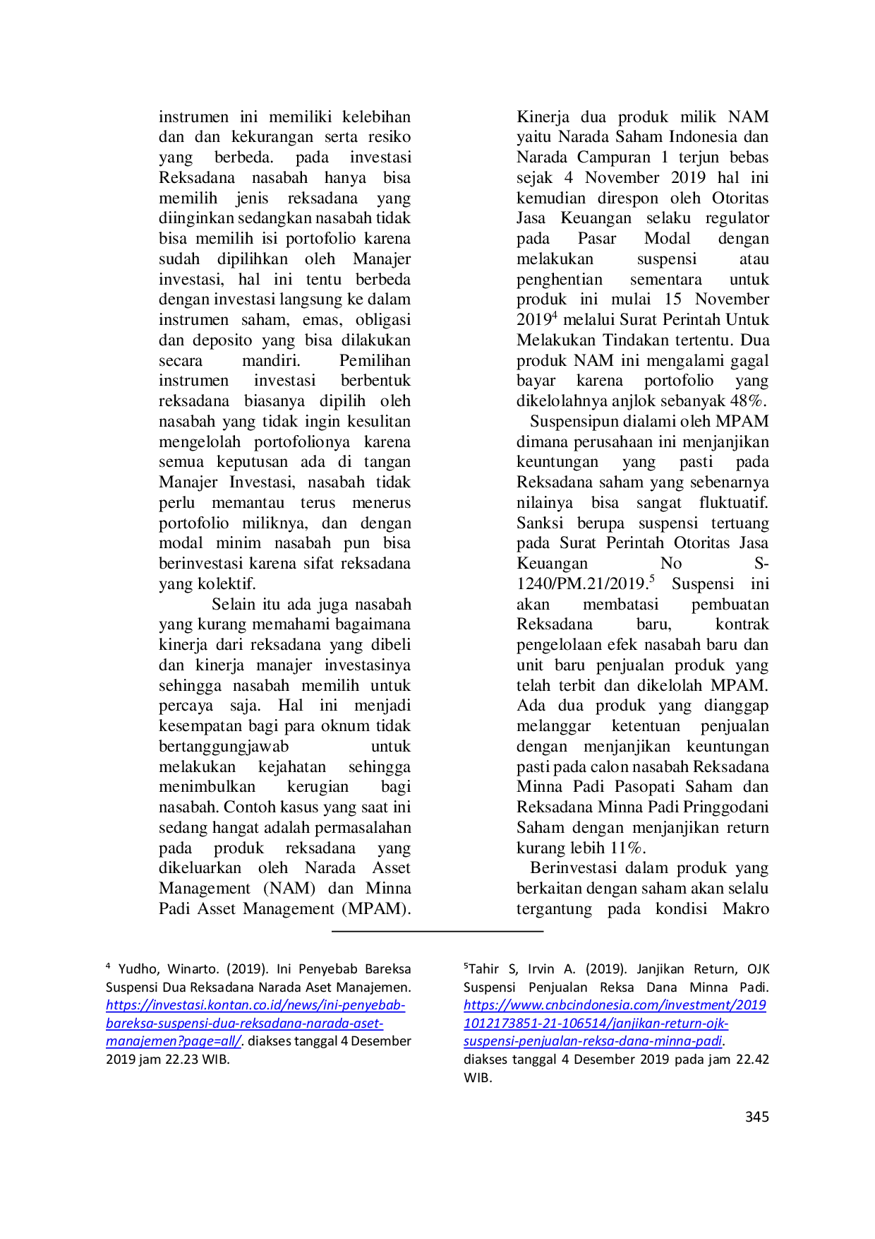 juris Perlindungan Nasabah Reksa Dana Pada Kelalaian Penempatan Dana Oleh Manajer Investasi