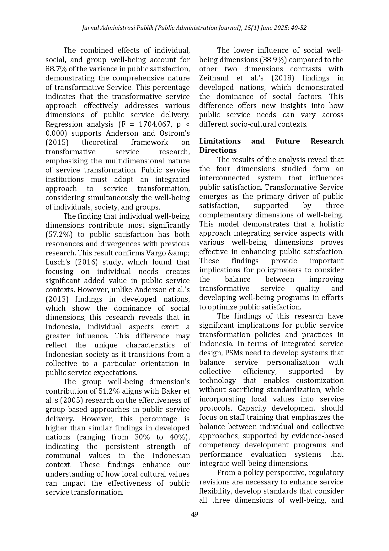 juris Transformative Service and Public Satisfaction Insights from Indonesia s Public Service Malls