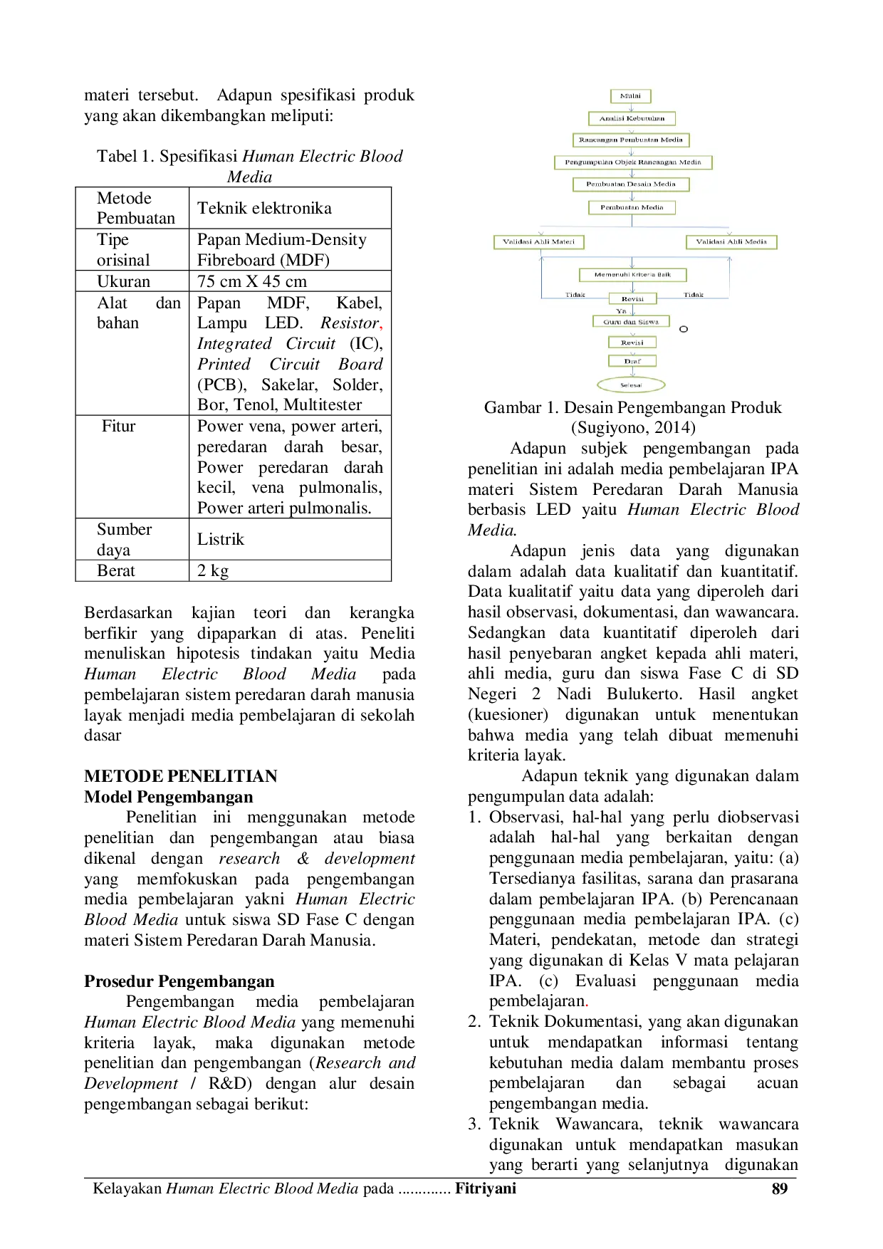 JURIS Kelayakan Human Electric Blood Media Pada Mata Pelajaran Ipa Sistem Peredaran Darah Manusia Fase C Pada Siswa Sekolah Dasar