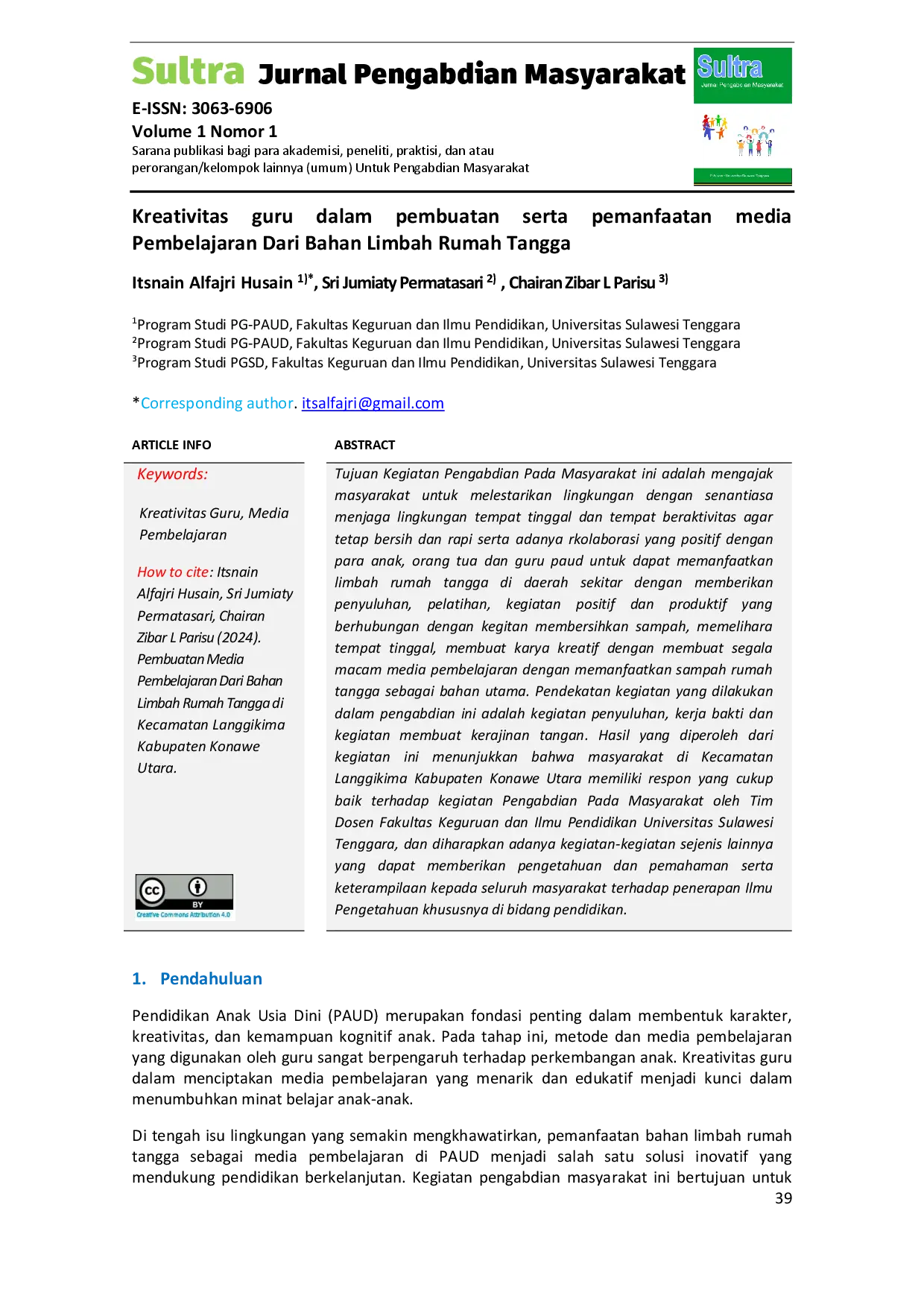 juris Kreativitas guru dalam pembuatan serta pemanfaatan media Pembelajaran Dari Bahan Limbah Rumah Tangga