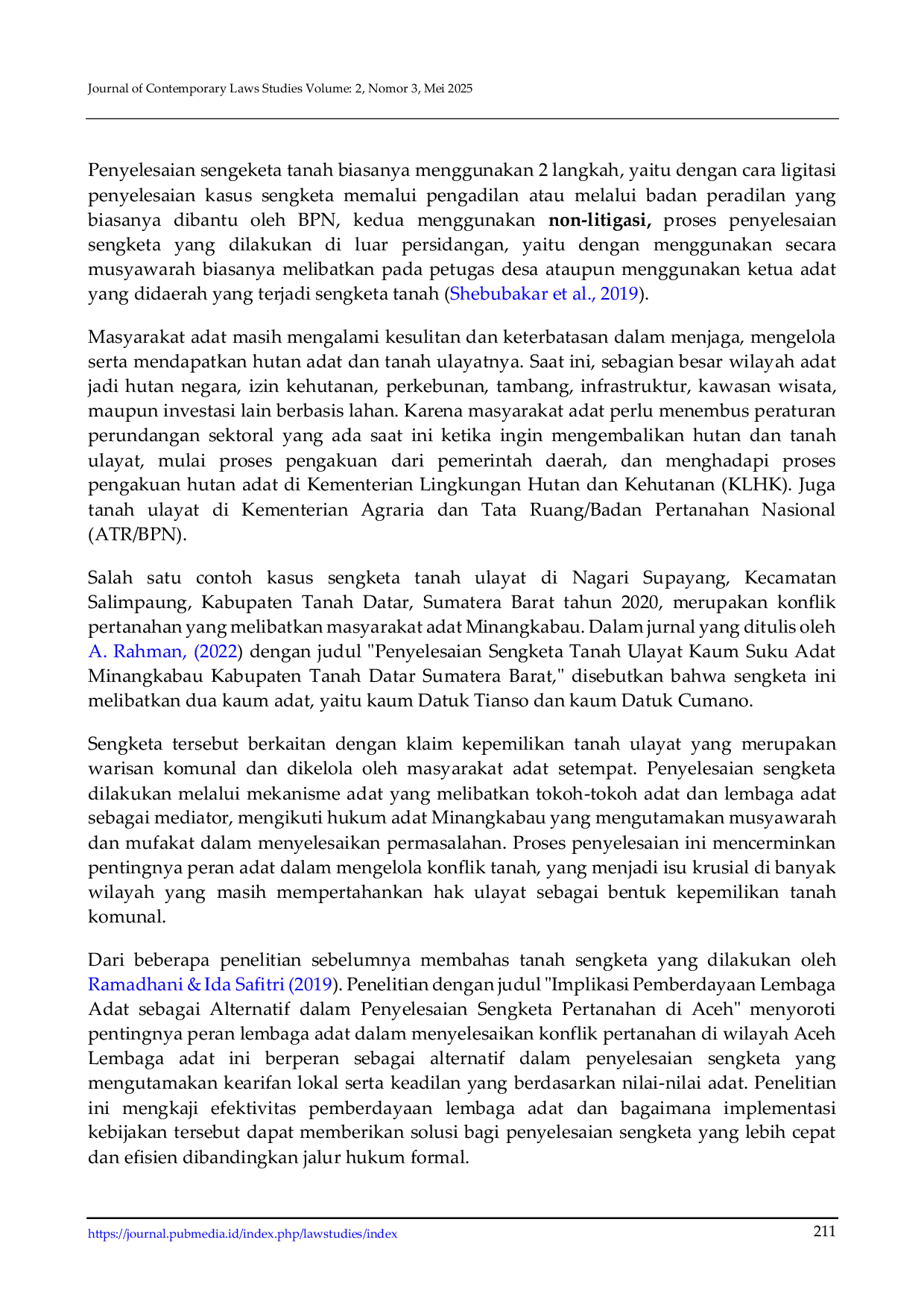 JURIS Harmonisasi Hukum Negara dan Norma Adat Analisis Sosiologis atas Penyelesaian Sengketa Tanah Adat di Indonesia