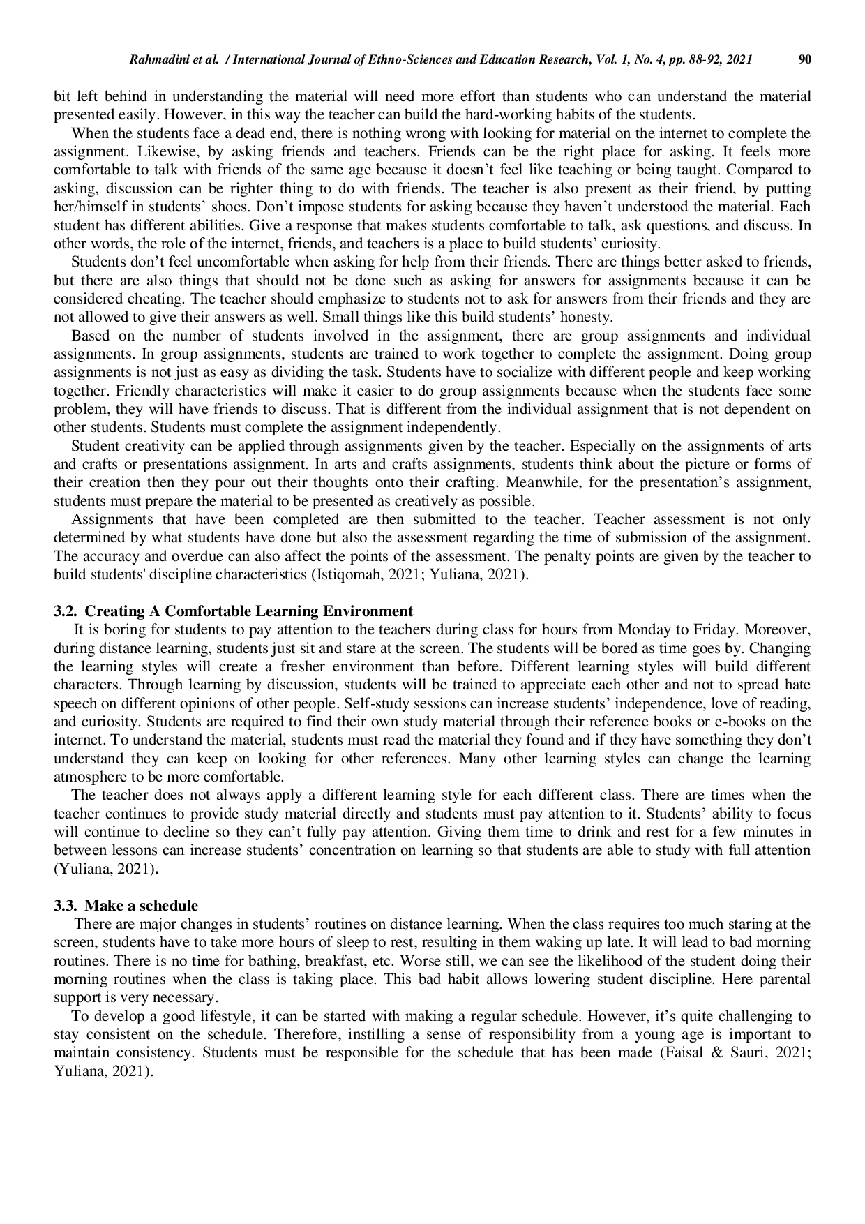 JURIS Student Character Building Methods on Distance Education