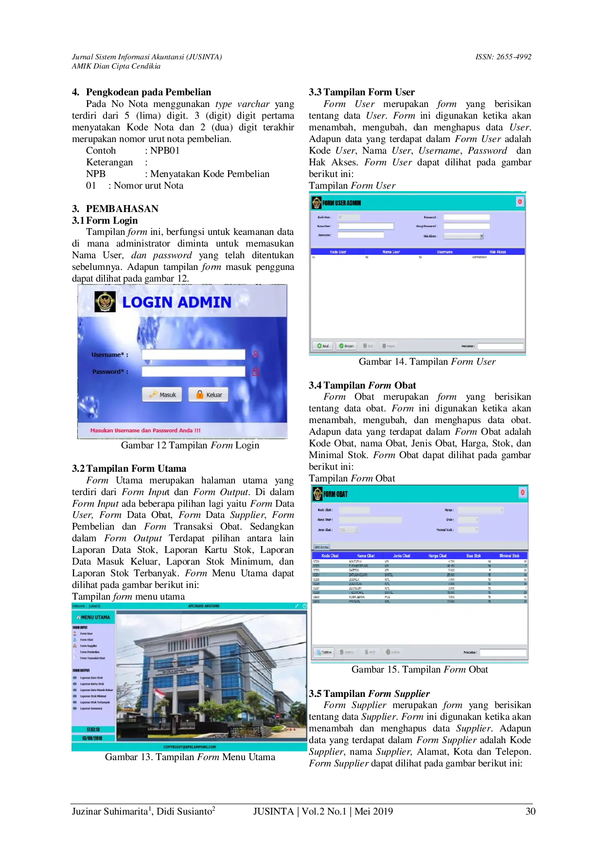 JURIS Aplikasi Akutansi Persediaan Obat Pada Klinik Kantor Badan Pemeriksa Keuangan Perwakilan Lampung