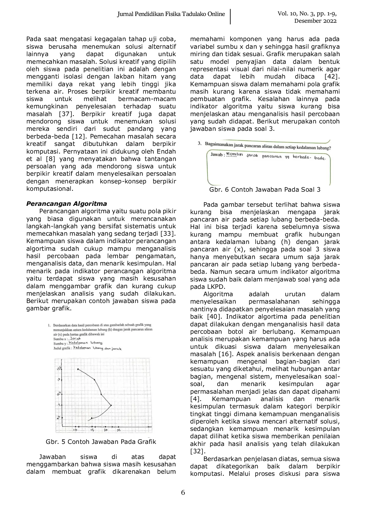 JURIS Implementasi LKPD Berbasis STEM Untuk Mengukur Kemampuan Berpikir Komputasi Siswa Kelas XI Materi Fluida Dinamis