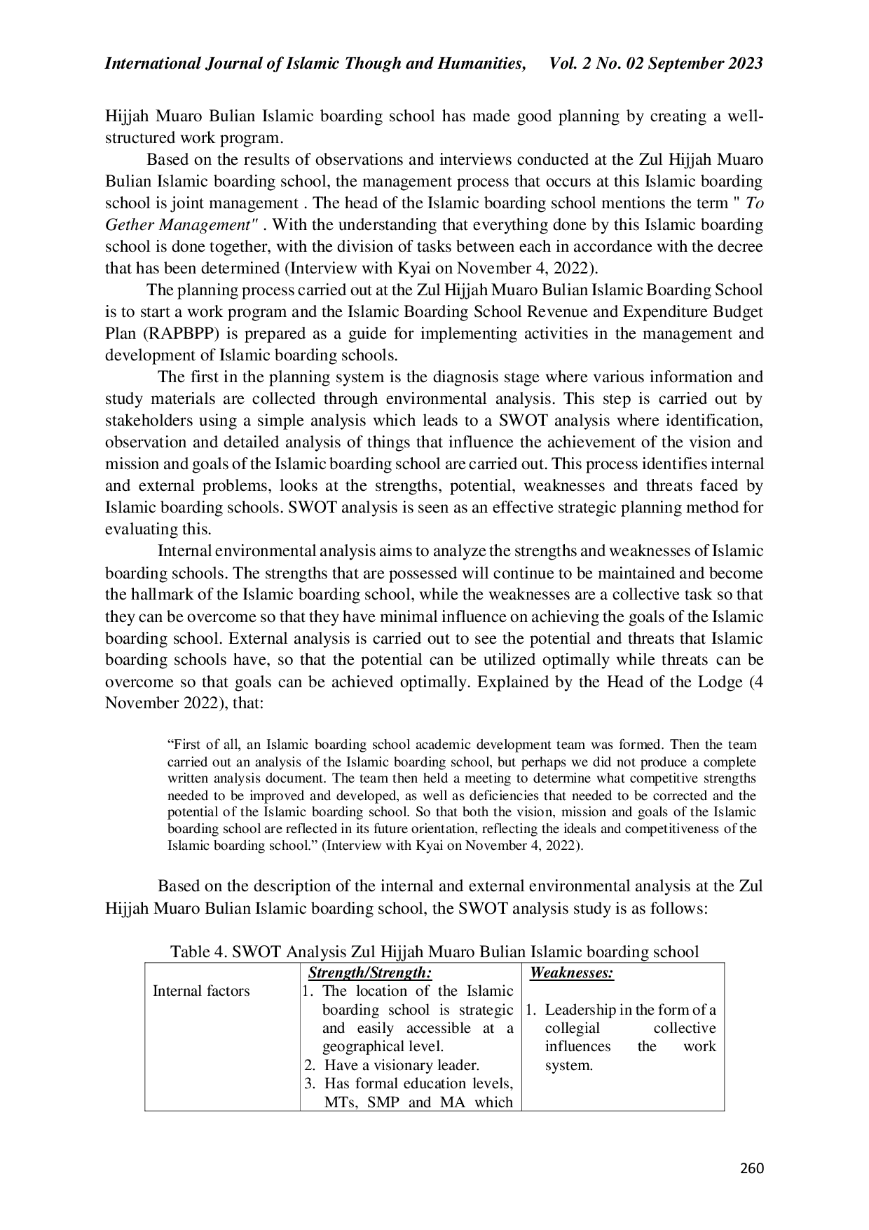 JURIS Islamic Boarding School Management System In Increasing The Competitiveness Of Islamic Boarding Schools In Jambi Province