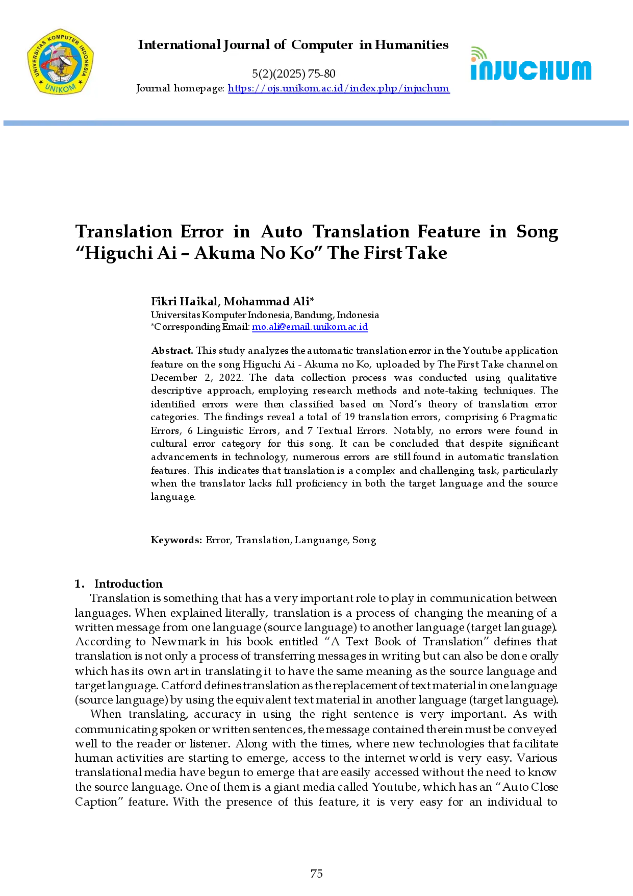 juris Translation Error in Auto Translation Feature in Song Higuchi Ai Akuma No Ko The First Take