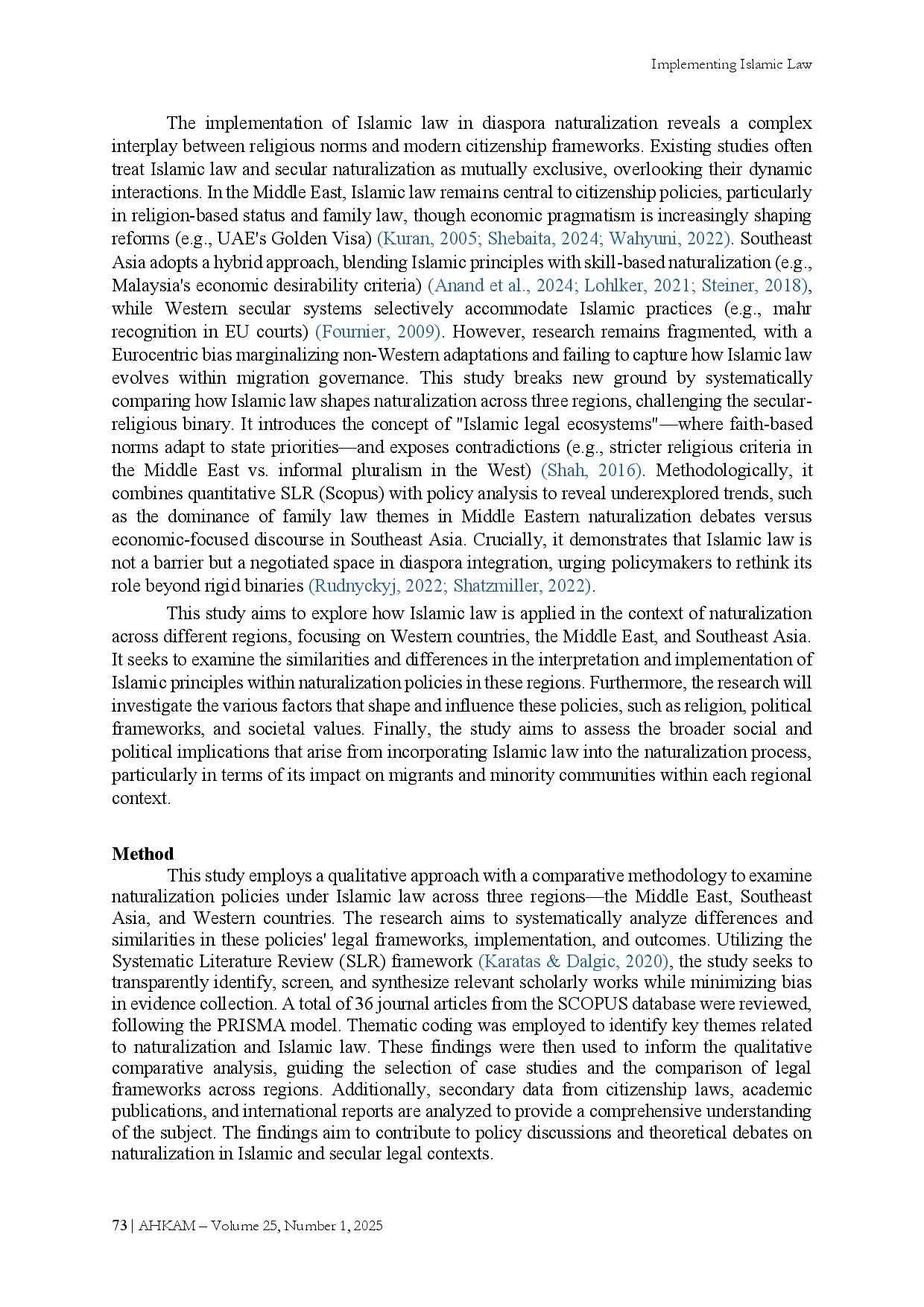 juris Implementing Islamic Law in Diaspora Naturalization A Middle East Southeast Asia and West
