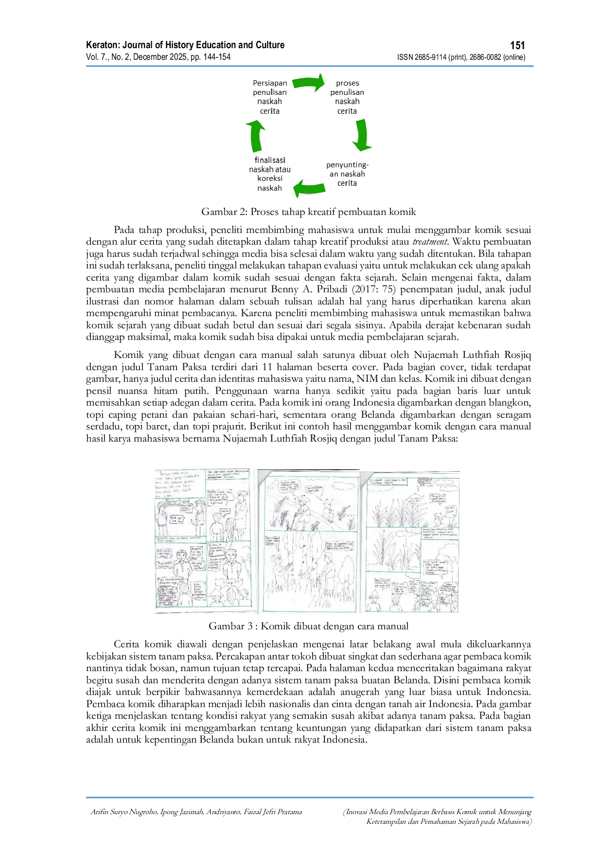 JURIS Inovasi Media Pembelajaran Berbasis Komik untuk Menunjang Keterampilan dan Pemahaman Sejarah pada Mahasiswa