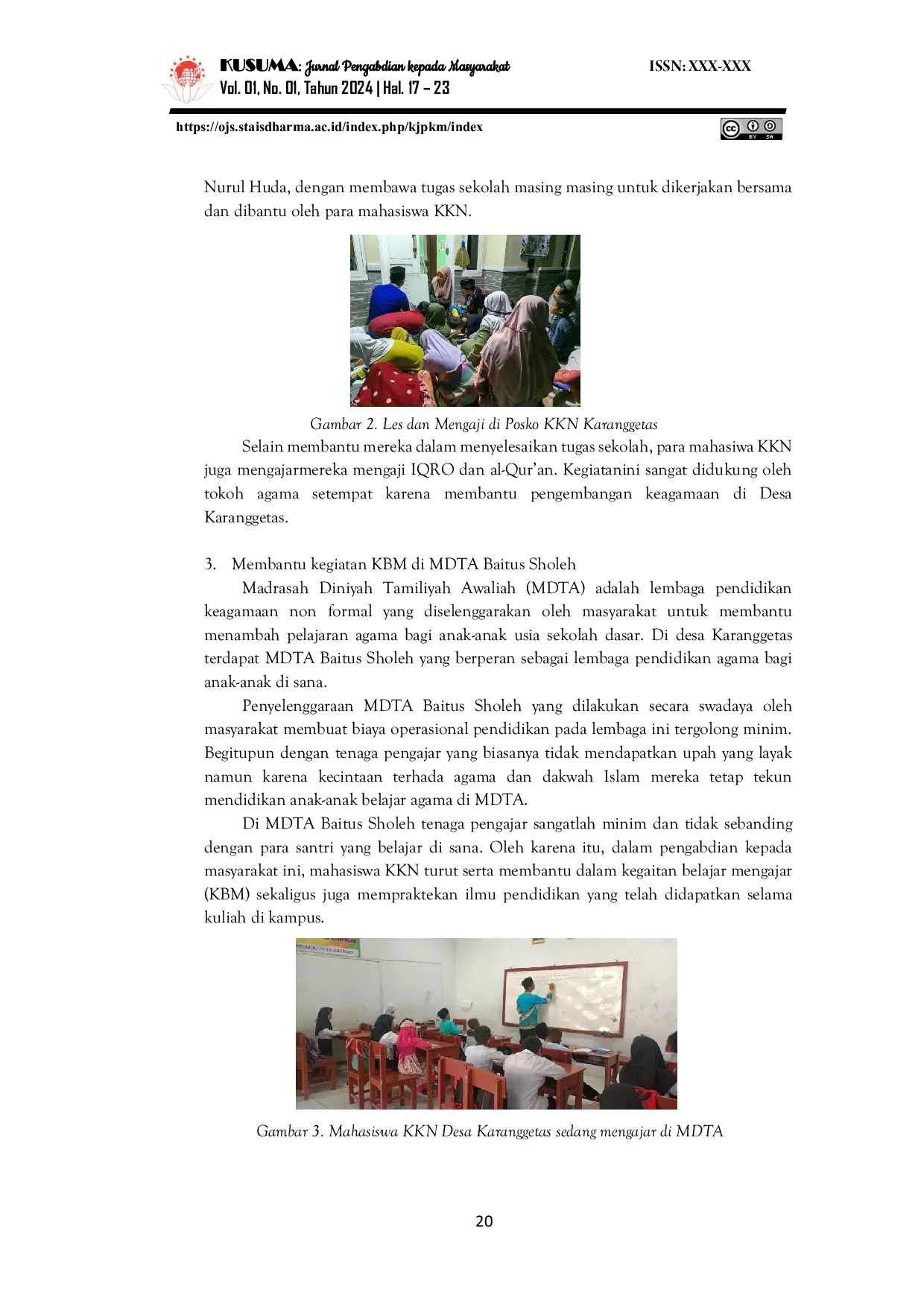 JURIS The Role of Students in Developing Education in the Community