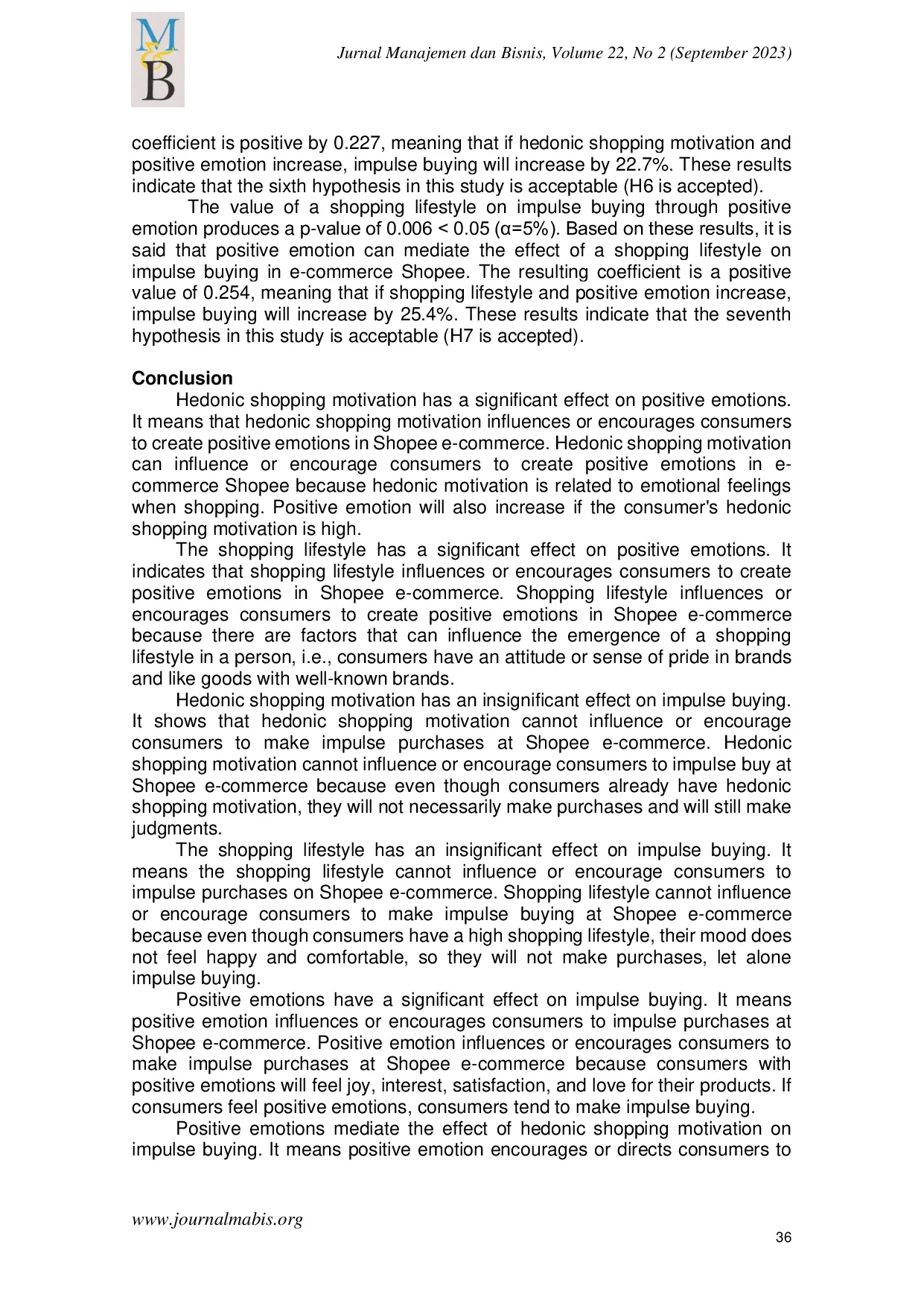 JURIS The Influence Of Hedonic Shopping Motivation And Shopping Lifestyle On Impulse Buying Through Positive Emotion In E Commerce
