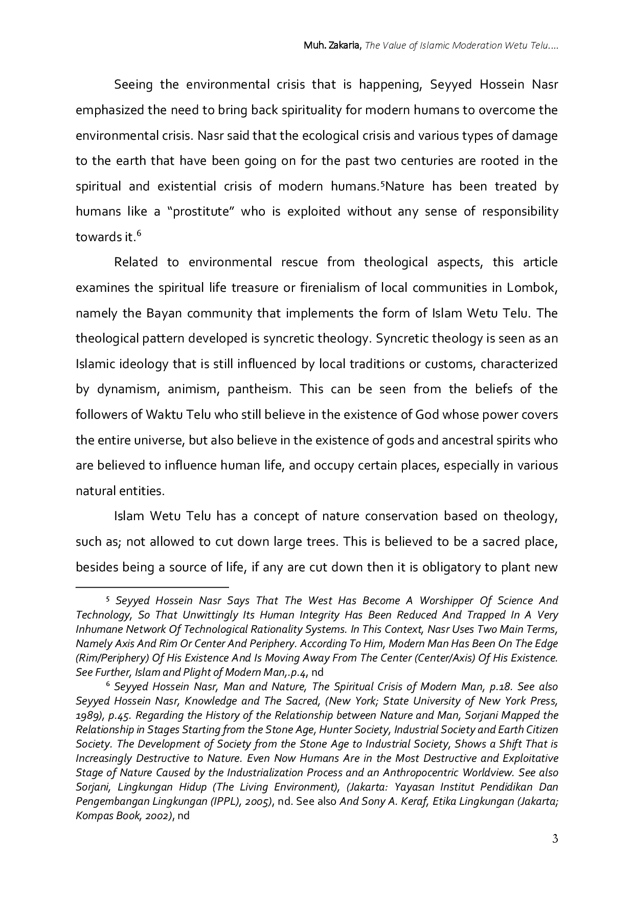juris The Value Of Islamic Moderation Wetu Telu In The Context Of Environmental Preservation Insight