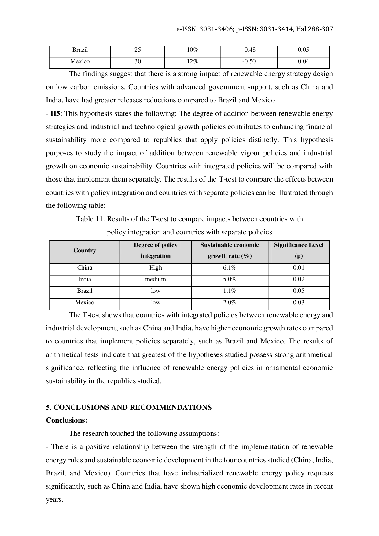 JURIS The Impact of Renewable Energy Policies on Sustainable Economic Growth Applied Study in China India Brazil and Mexico