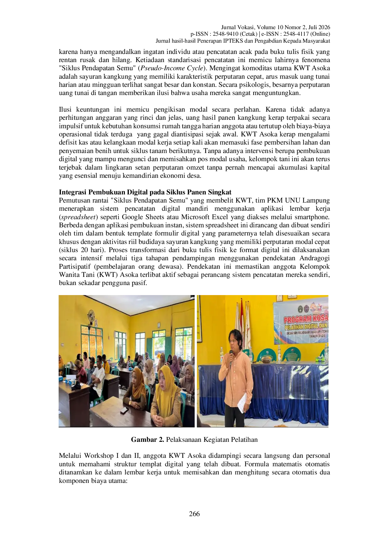 JURIS Digitalisasi Pembukuan Sederhana Optimalisasi Literasi Keuangan KWT Asoka Melalui Pemanfaatan Platform Digital Guna Mewujudkan Kemandirian Ekonomi Desa