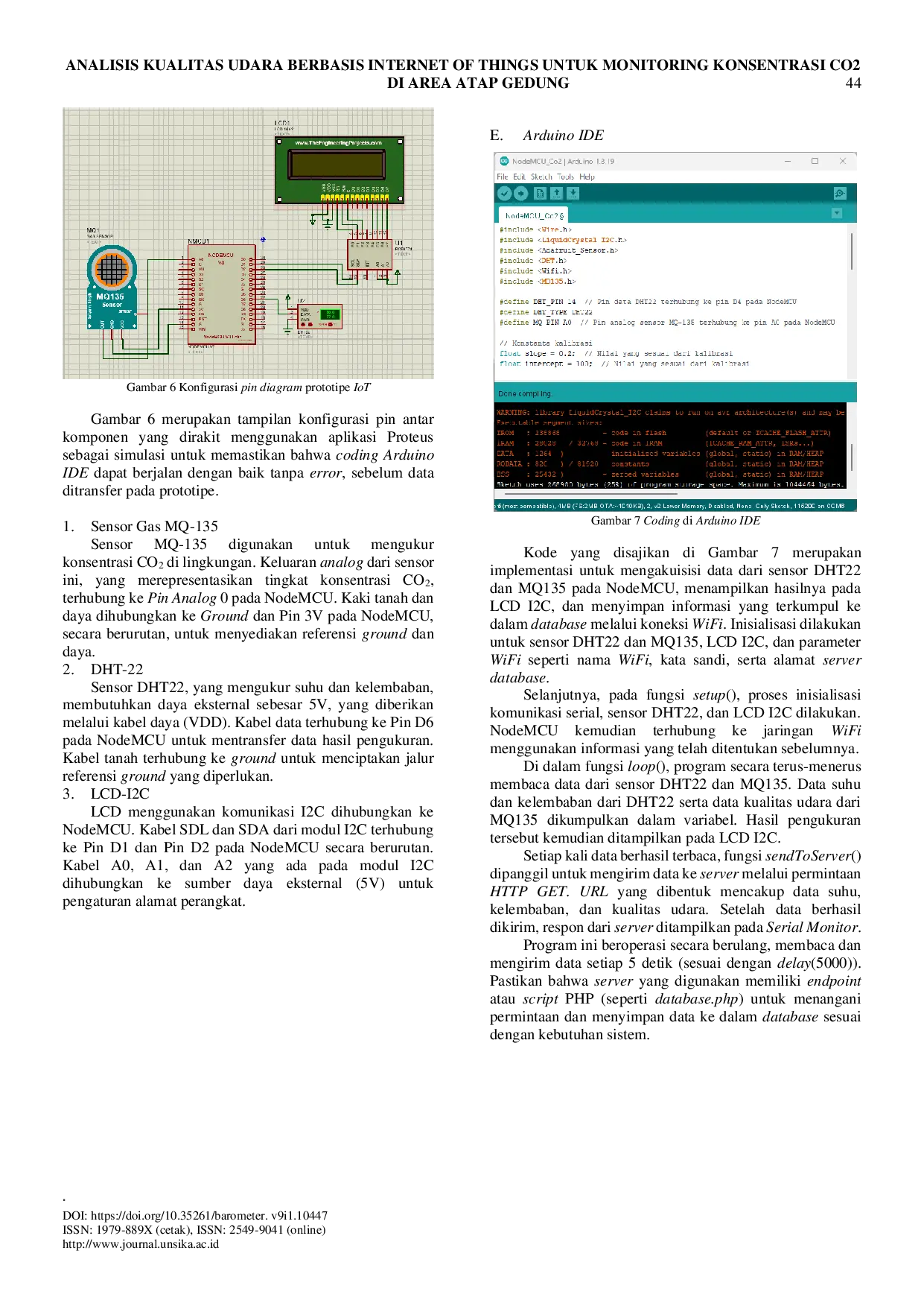 JURIS Analisis Kualitas Udara Berbasis Internet of Things untuk Monitoring Konsentrasi CO2 di Area Atap Gedung