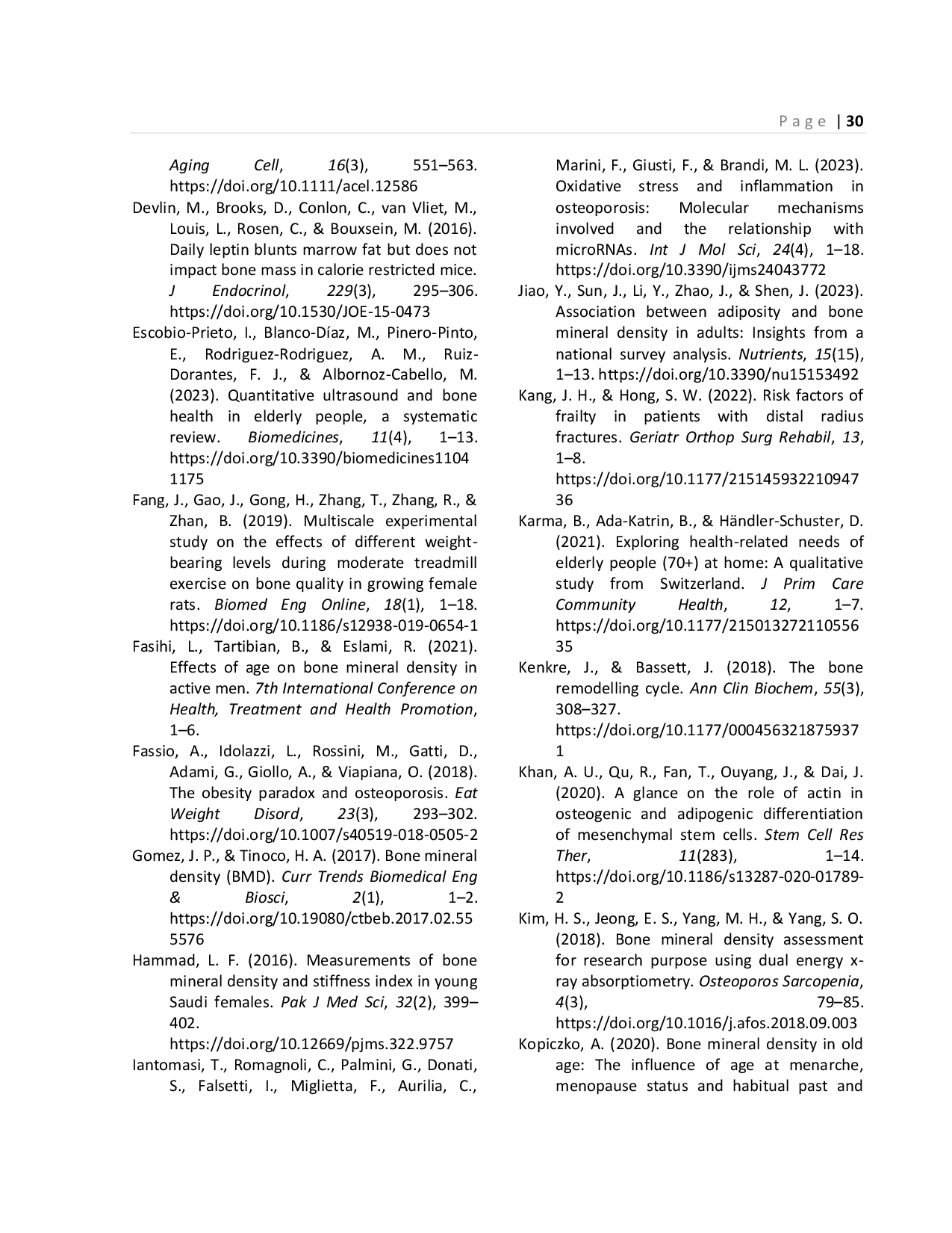 JURIS Body Mass Index Age and Gender on Bone Mineral Density in the Elderly