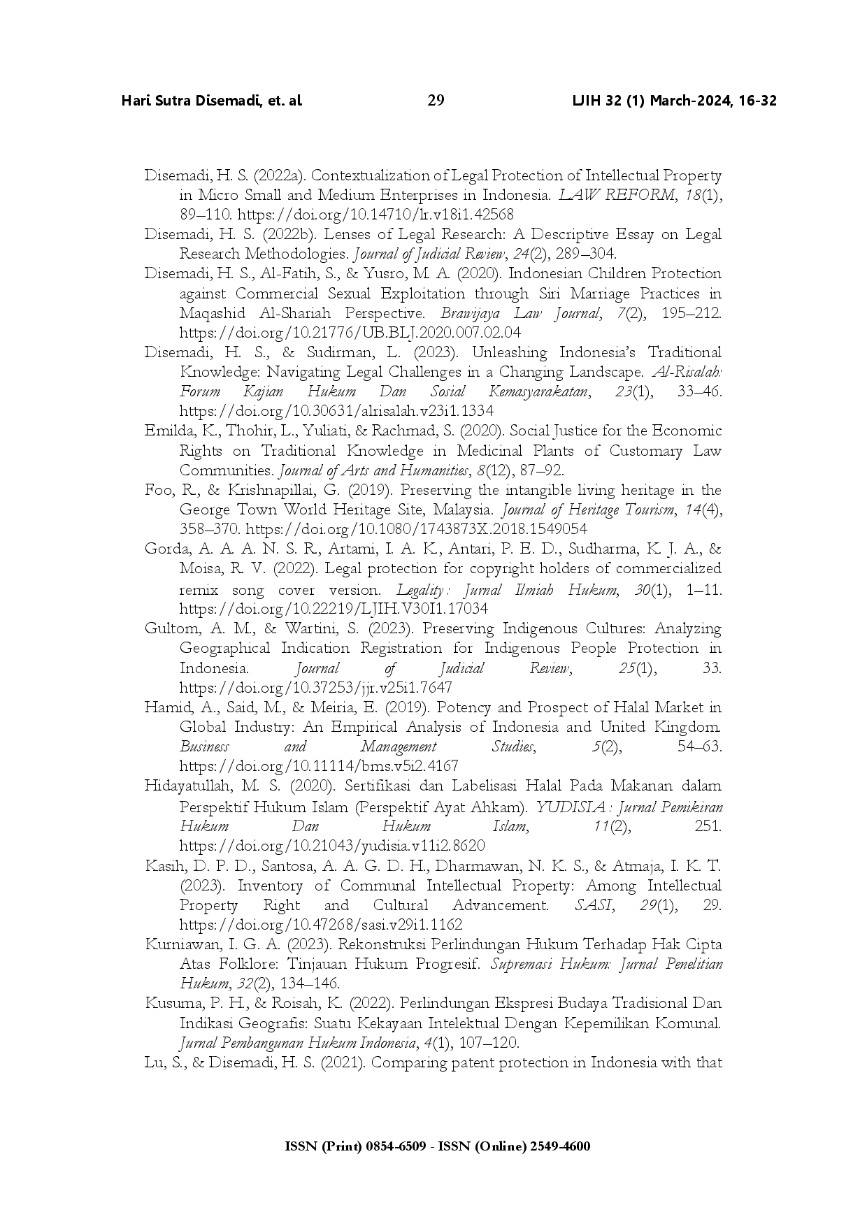 juris Intellectual property synergies merging halal certification with Indonesian communal intellectual property rights laws