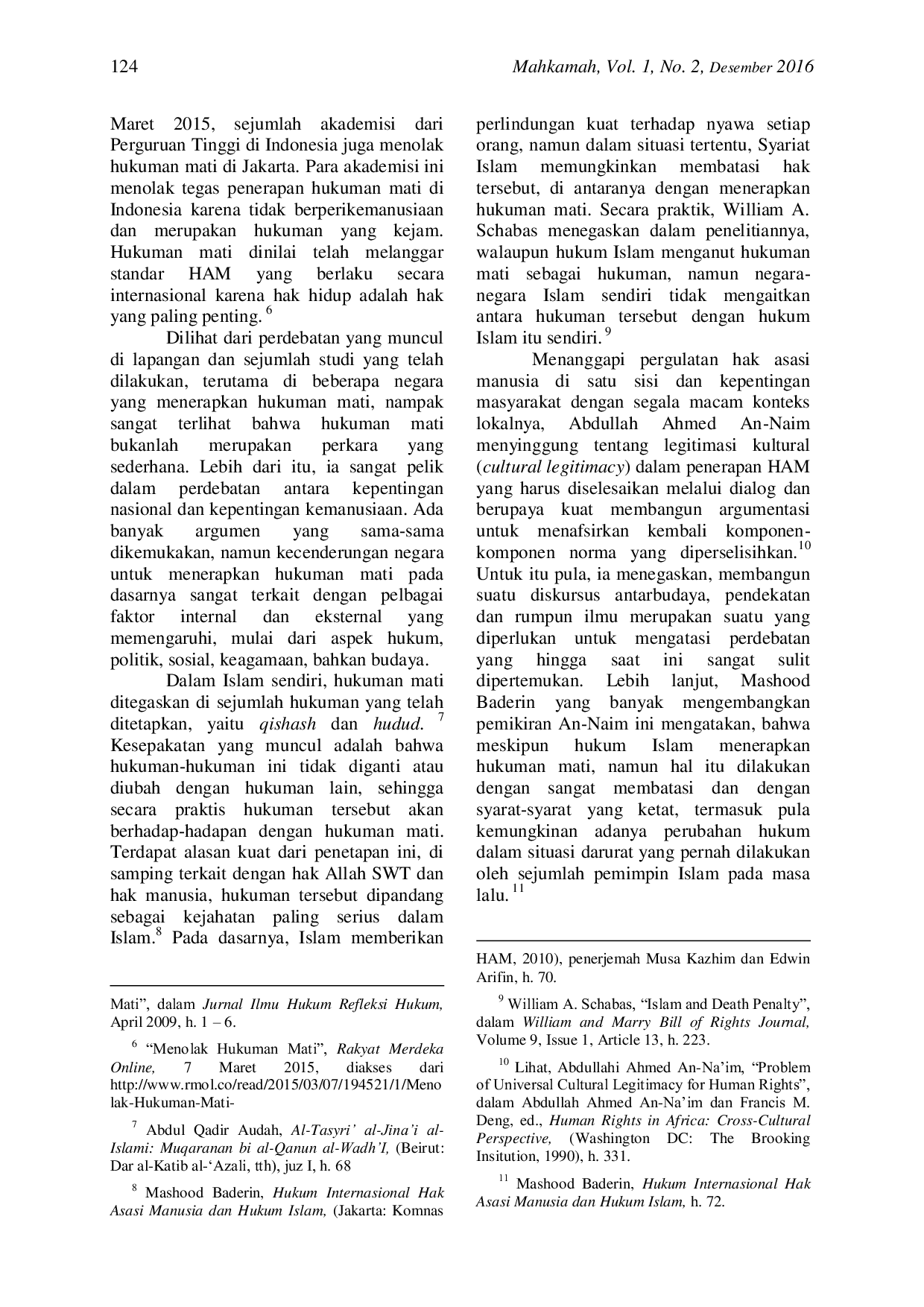 JURIS HUKUMAN MATI DI INDONESIA Studi Perbandingan Hukum Positif dan Hukum Islam Dalam Tinjauan Humanisme