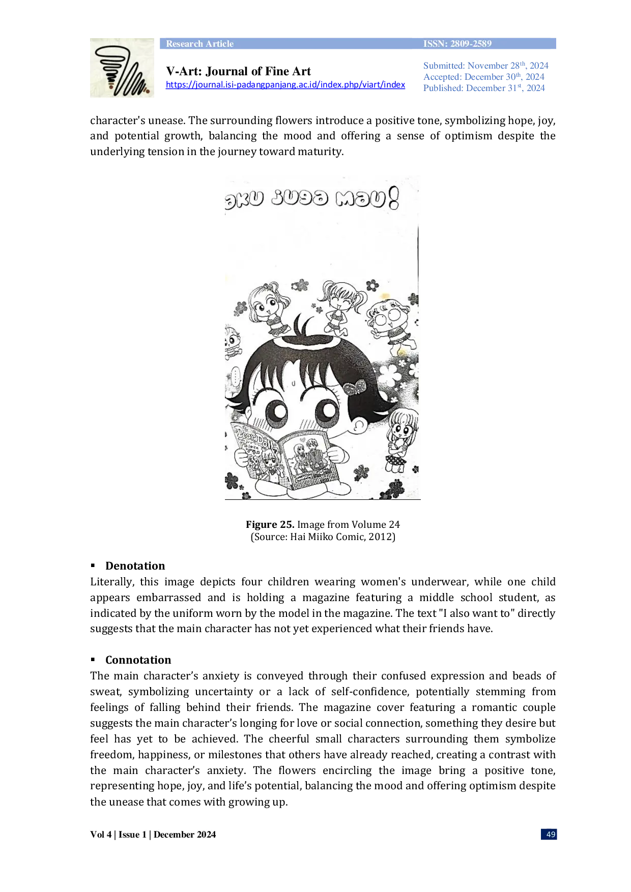 JURIS A Study of the Visual Meaning in the Comic Hai Miiko by Ono Eriko Based on Ferdinand de Saussure s Semiotics