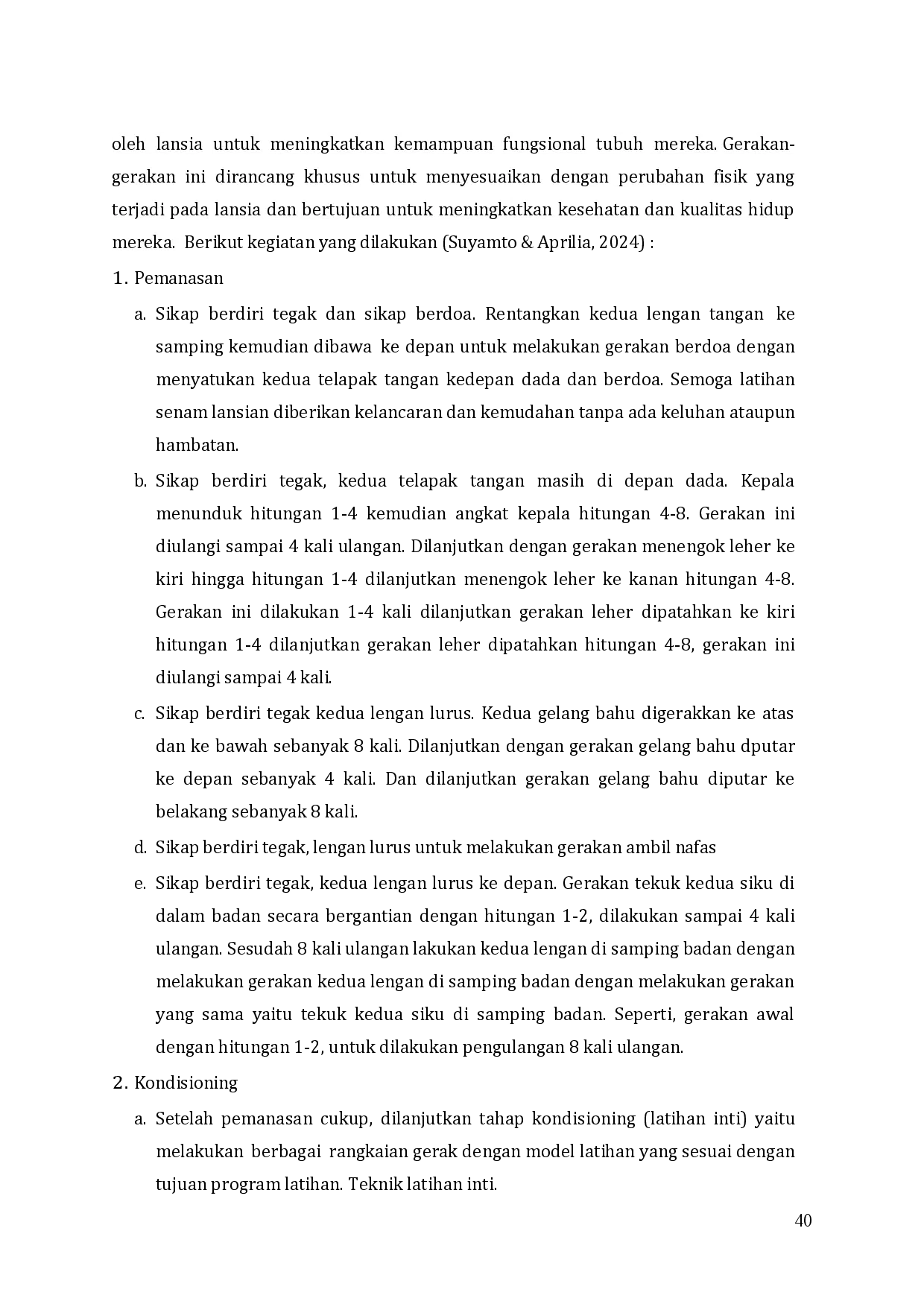 juris Senam Bugar Lansia Dan Kesehatan Mental Lansia Di Posyandu Matahari Bantul