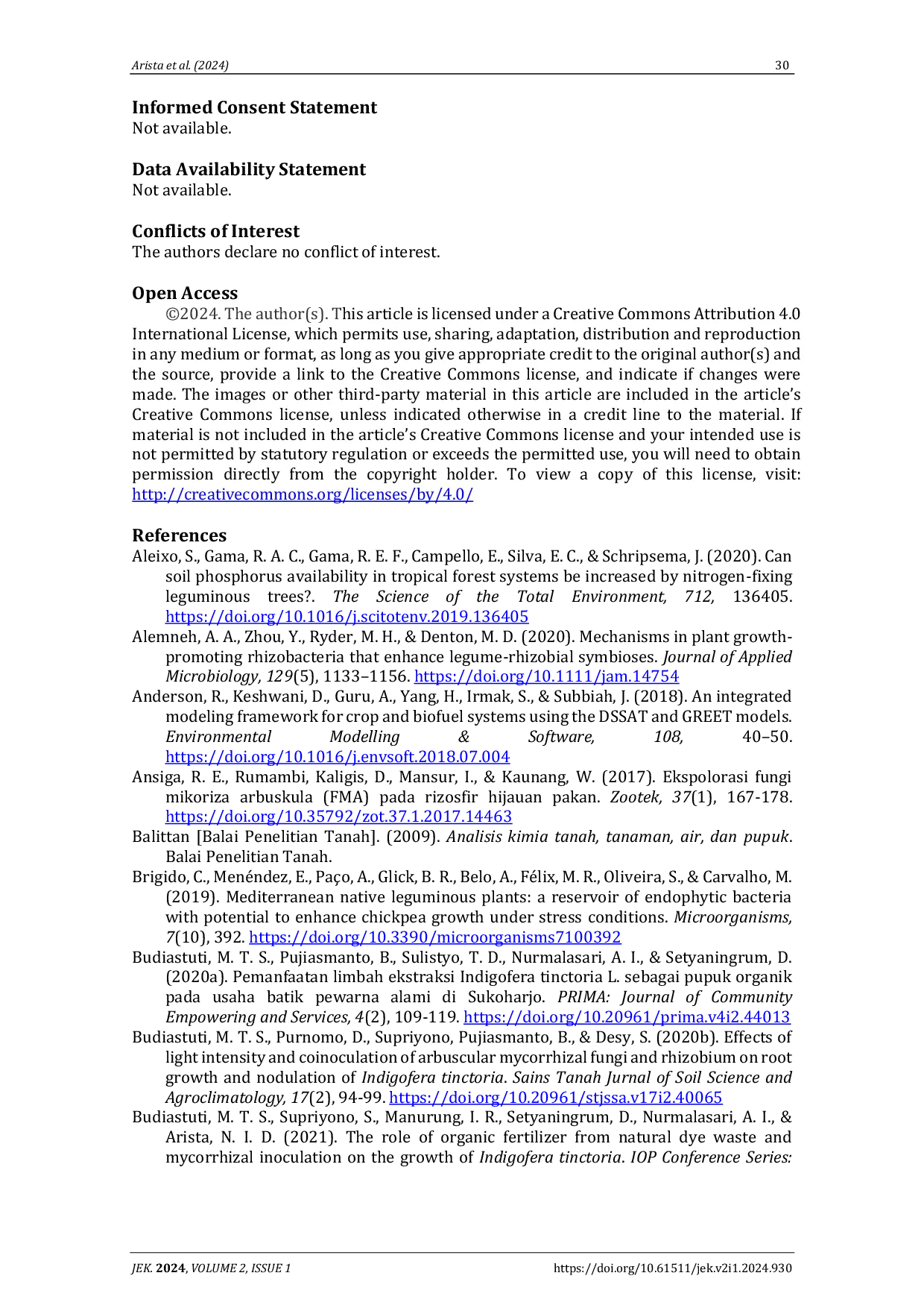JURIS Mycorrhizal symbiosis and natural dye waste organic fertilizer Enhancing growth and yield in Indigofera tinctoria