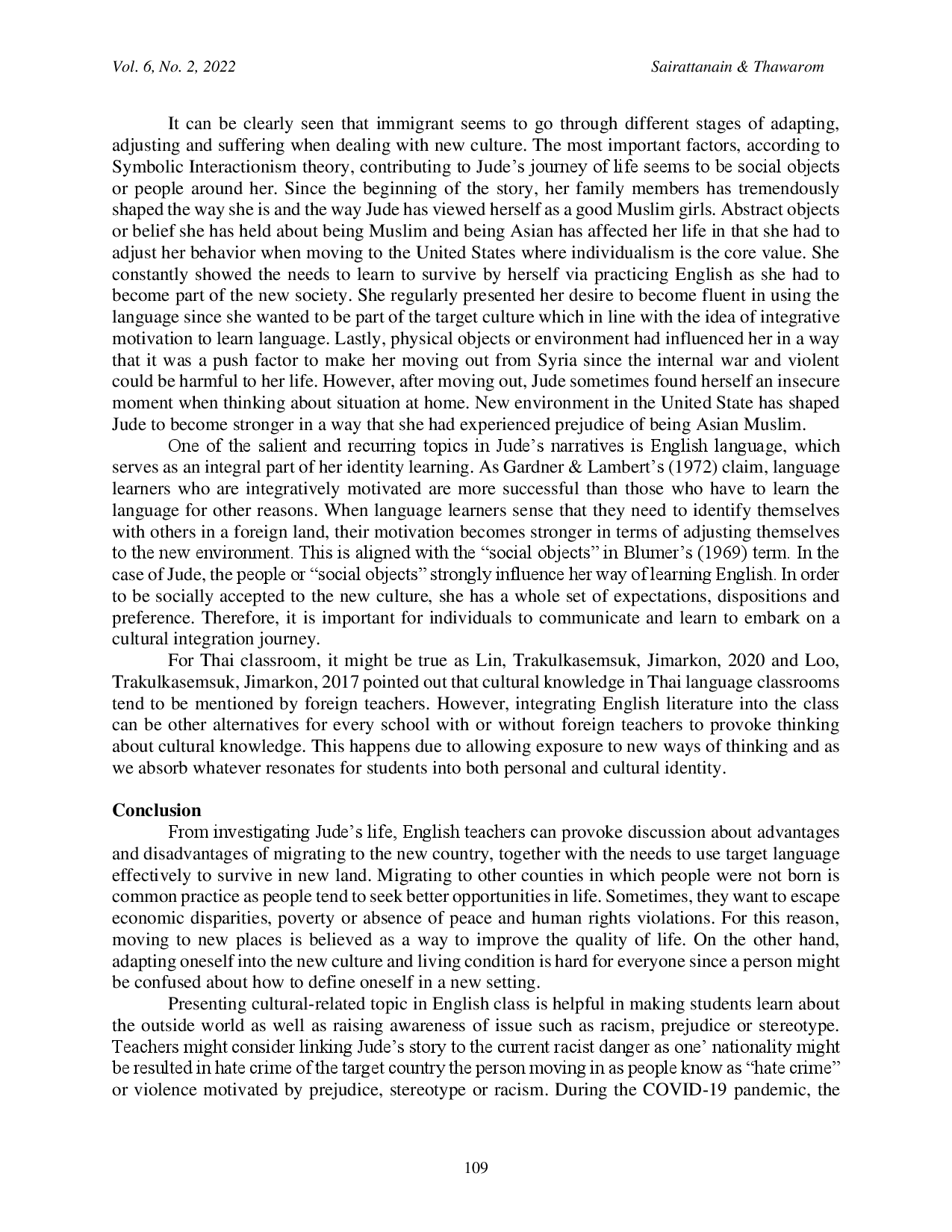 juris English Children Literature for Exploring Immigrant Identity in a Language Classroom