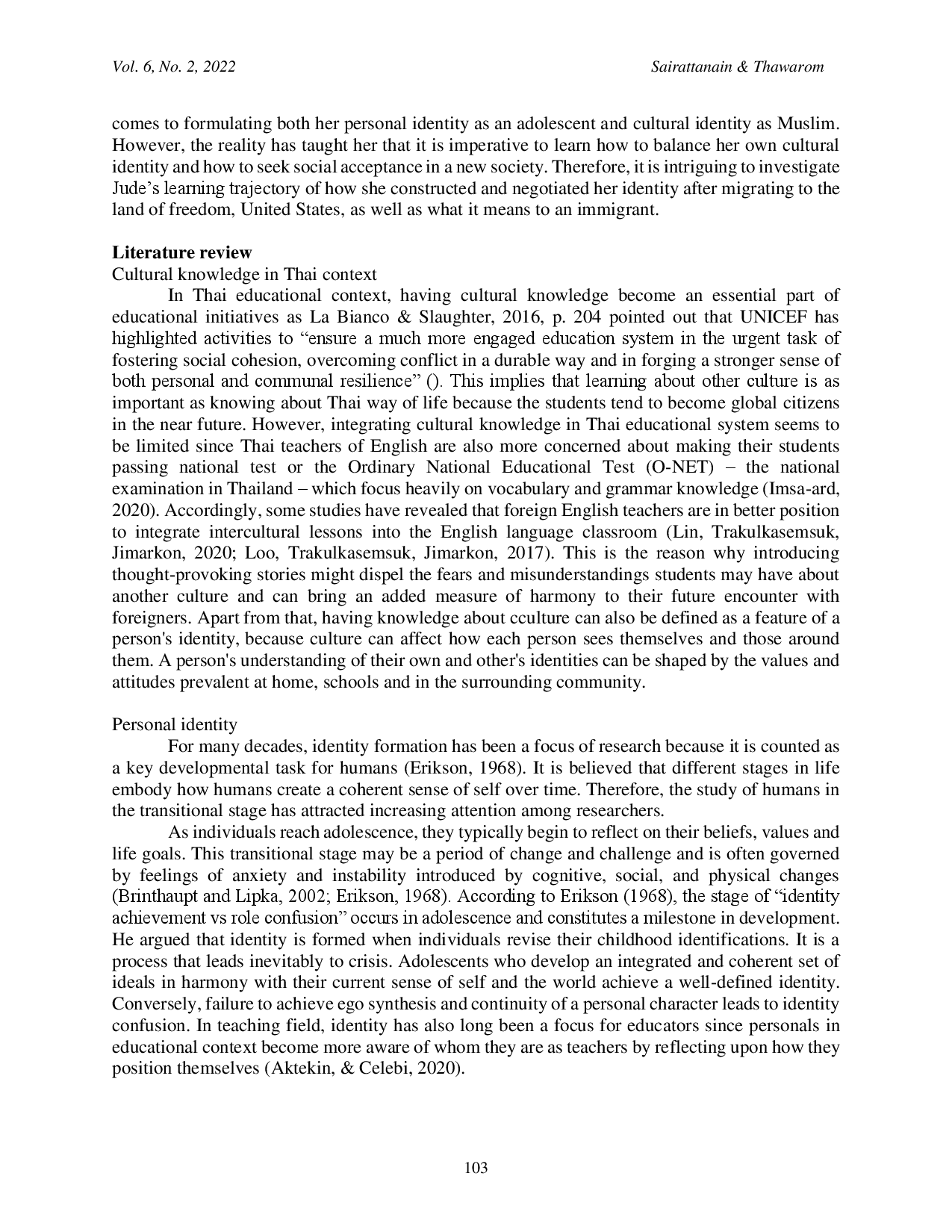 juris English Children Literature for Exploring Immigrant Identity in a Language Classroom