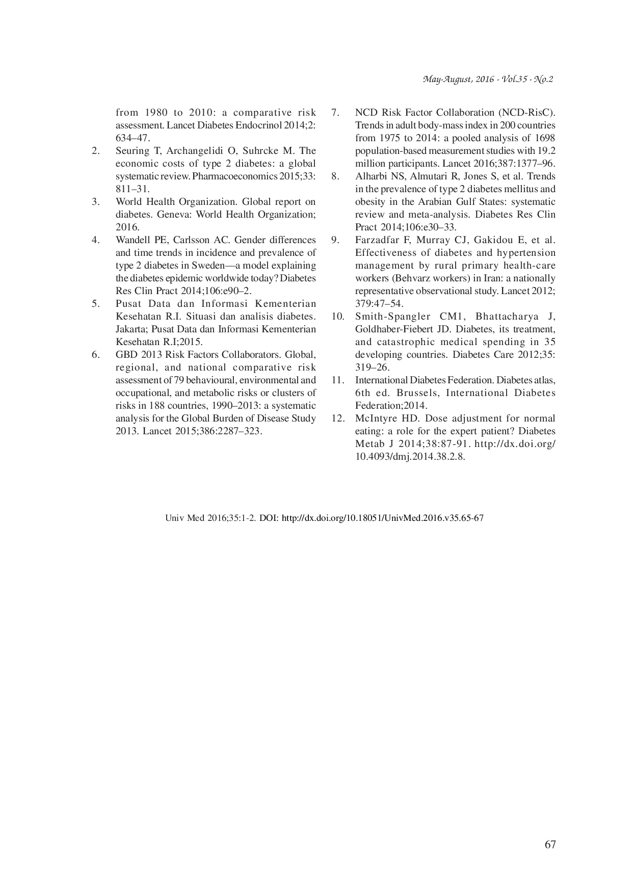 juris The burden of the complications of diabetes mellitus
