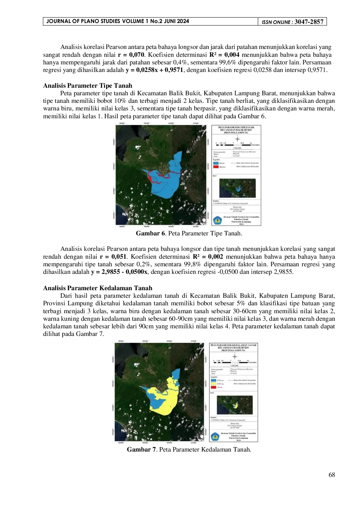JURIS Pemetaan Daerah Bahaya Tanah Longsor Di Kecamatan Balik Bukit Kabupaten Lampung Barat Dengan Metode Weighted Overlay