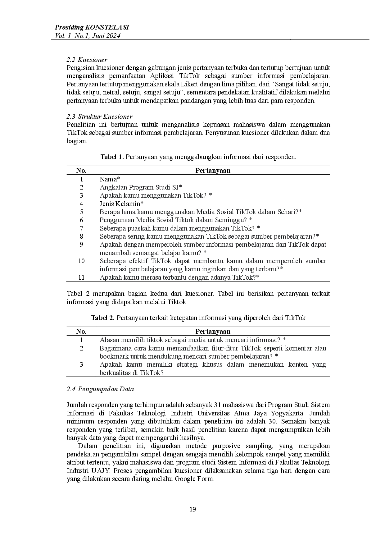 juris Analisis Pemanfaatan Media Sosial TikTok Sebagai Sumber Informasi Pembelajaran Bagi Mahasiswa