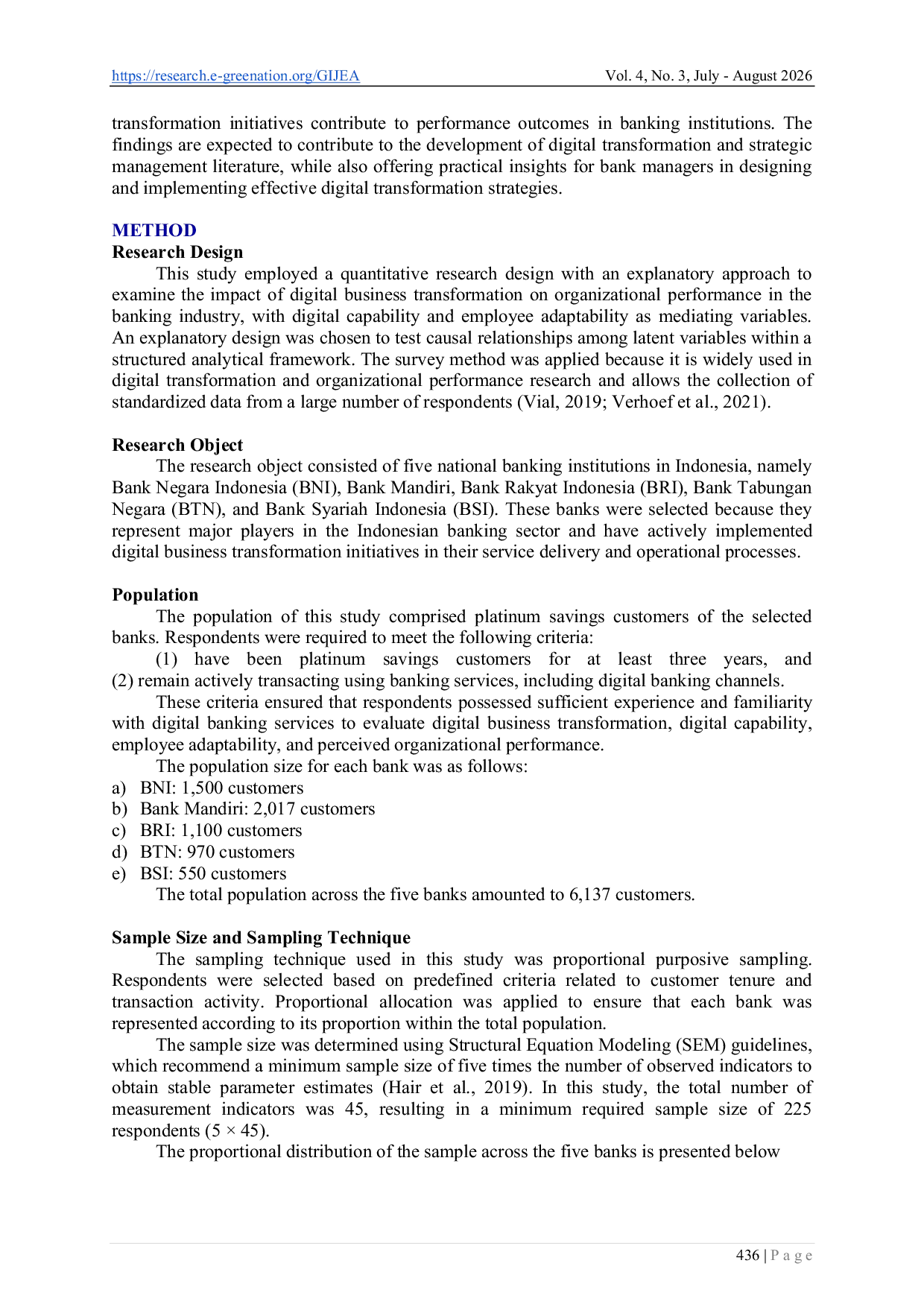 JURIS Digital Business Transformation and Its Impact on Organizational Performance in the Banking Industry The Mediating Role of Digital Capability and Employee Adaptability