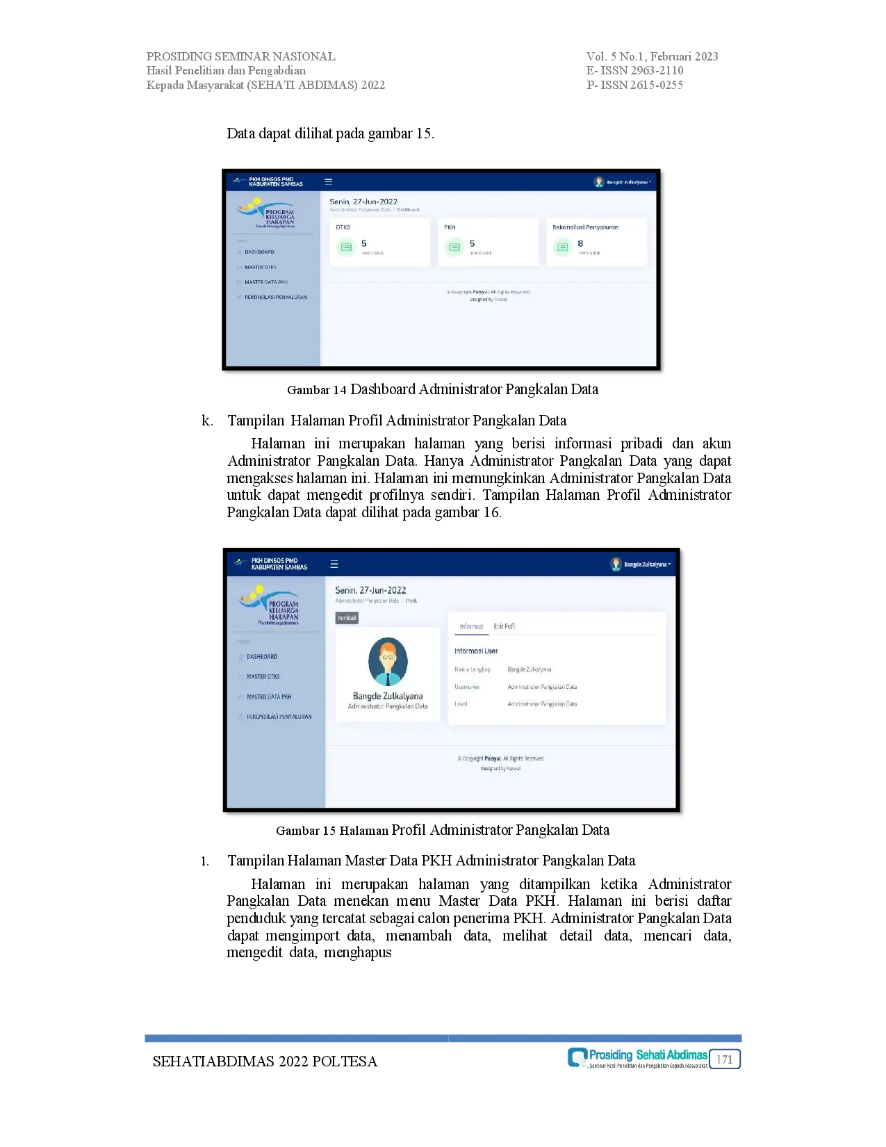 JURIS Aplikasi Pengelolaan Data Bantuan Program Keluarga Harapan PKH pada Dinsos PMD Kabupaten Sambas Berbasis Web