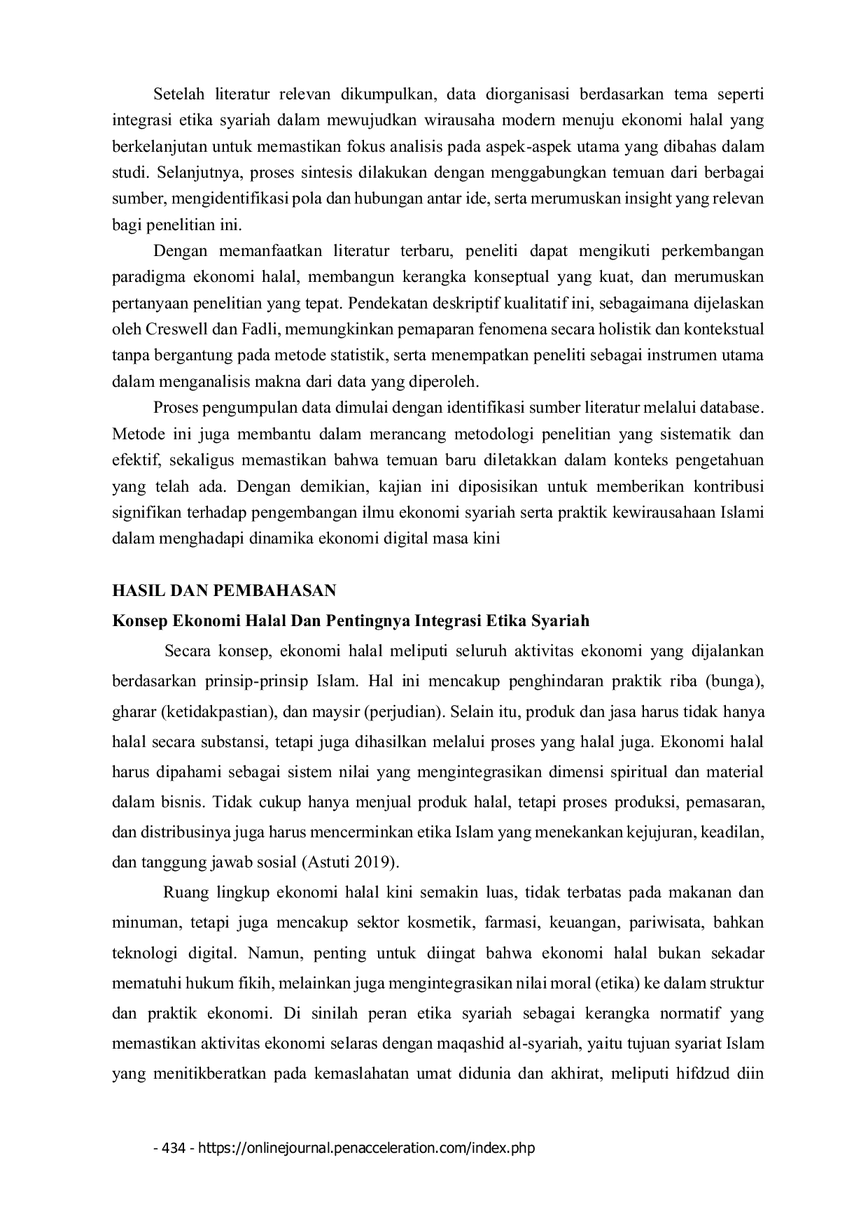 JURIS Integrasi Etika Syariah Dalam Mewujudkan Wirausaha Modern Menuju Ekonomi Halal yang Berkelanjutan