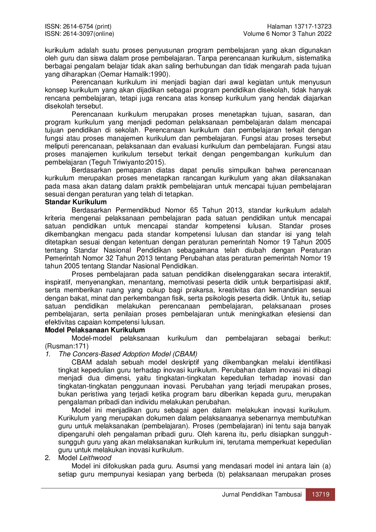 JURIS Implementasi Manajemen Kurikulum di MTs Laboratorium UIN SU Medan