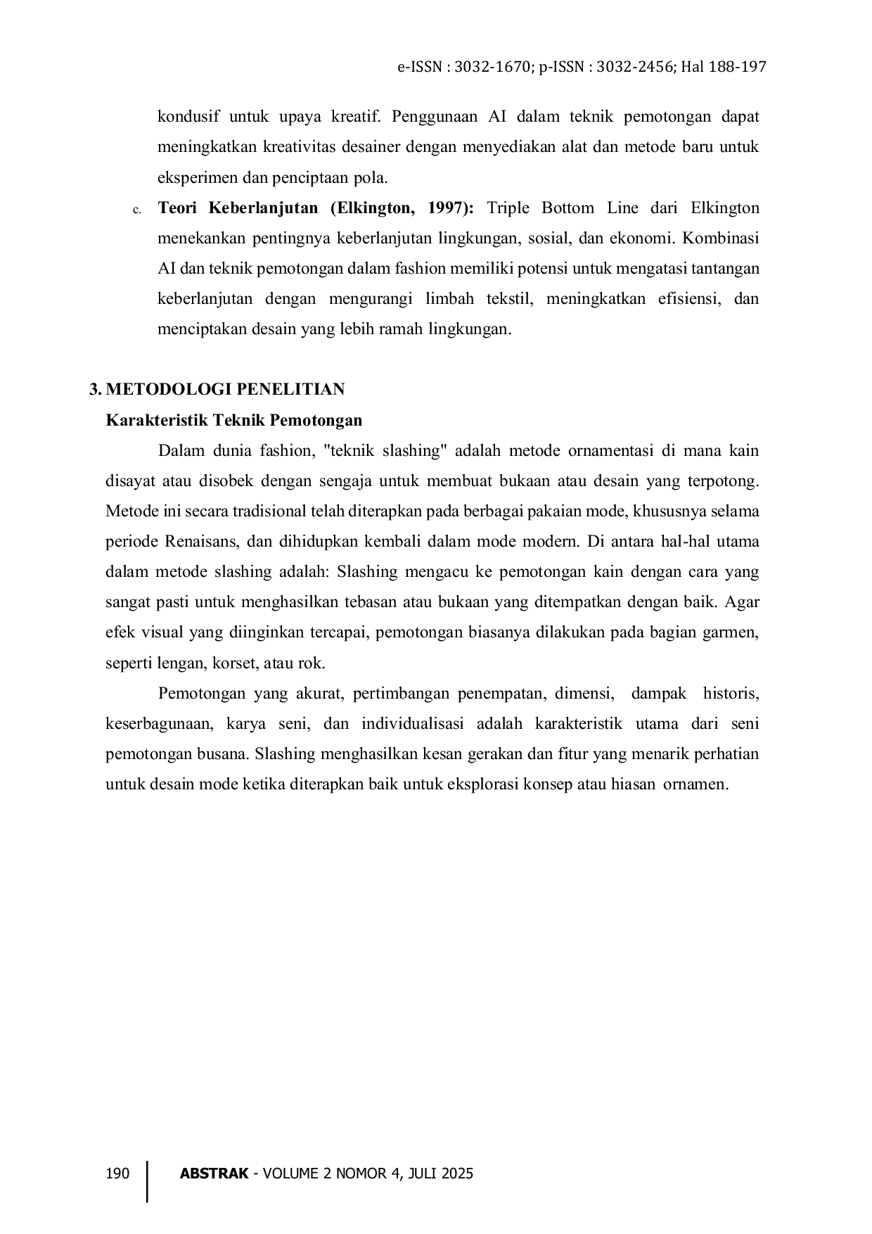 JURIS Inovasi Desain Busana Berdasarkan Kombinasi AI dan Teknik Slashing Inovasi Efisiensi dan Keberlanjutan