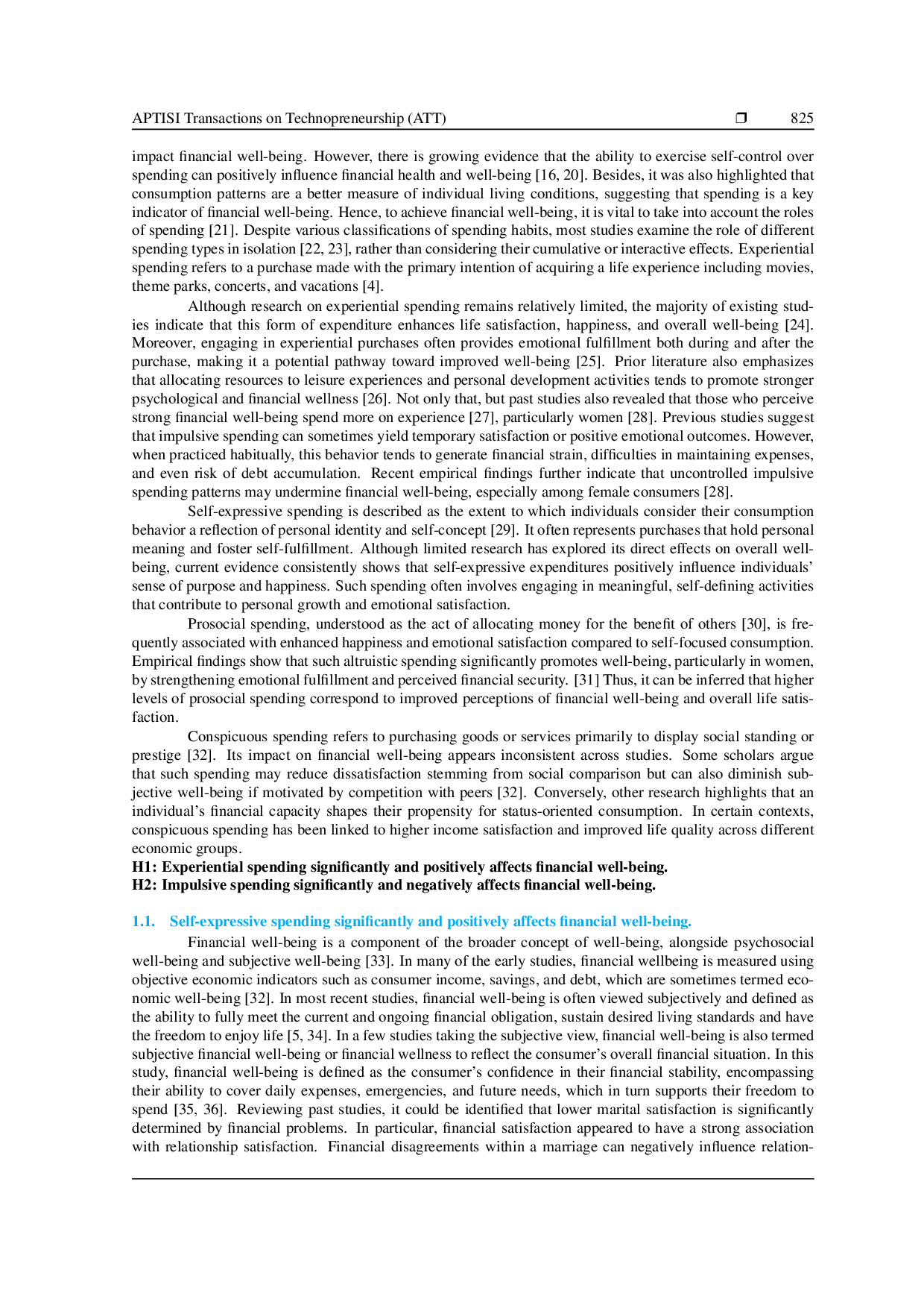 JURIS Healthy Spending Habits as Drivers of Technopreneurial and Financial Outcomes