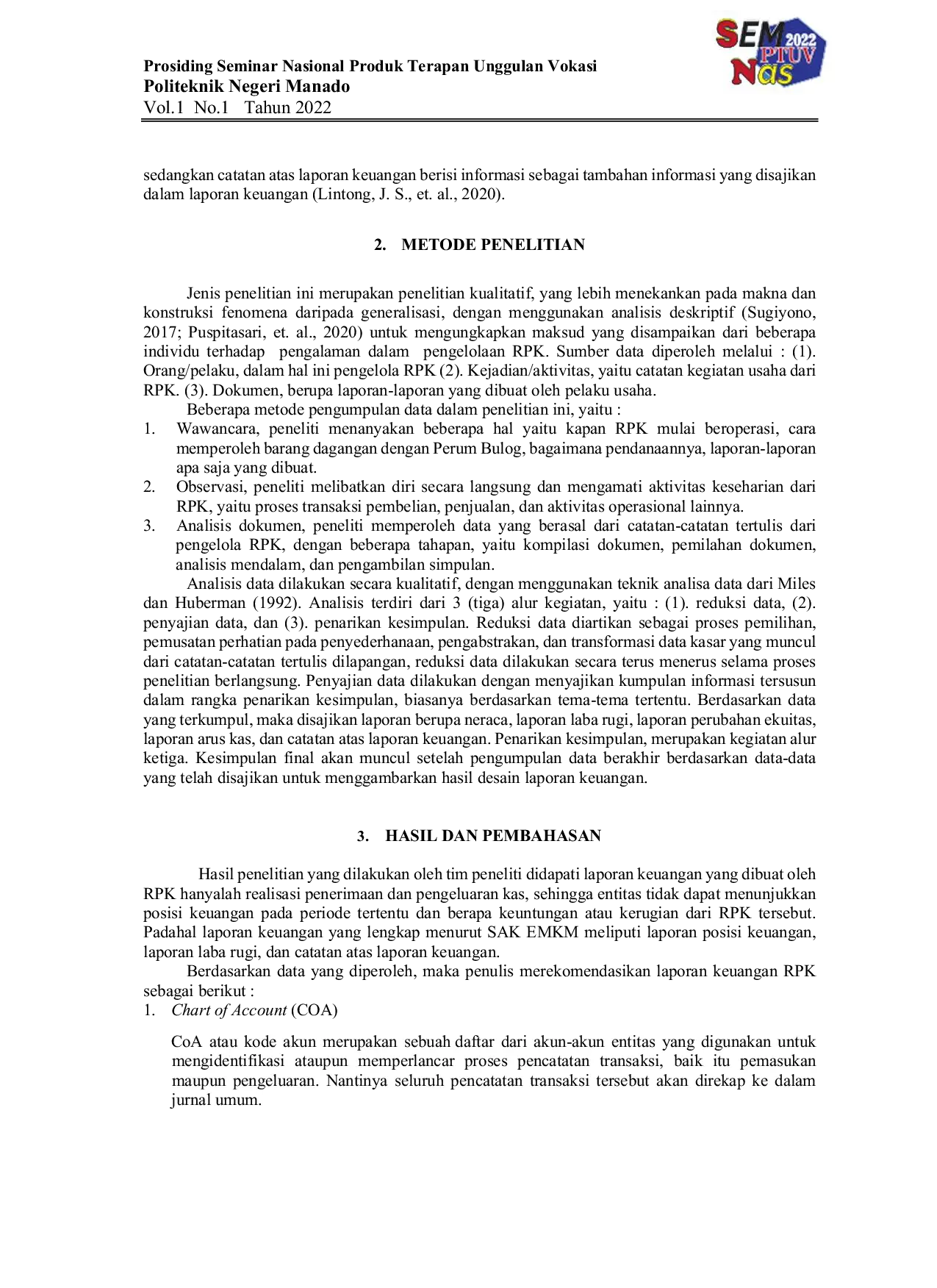 JURIS Desain Laporan Keuangan Berdasarkan SAK EMKM Pada Gerai Pangan Kita Manado