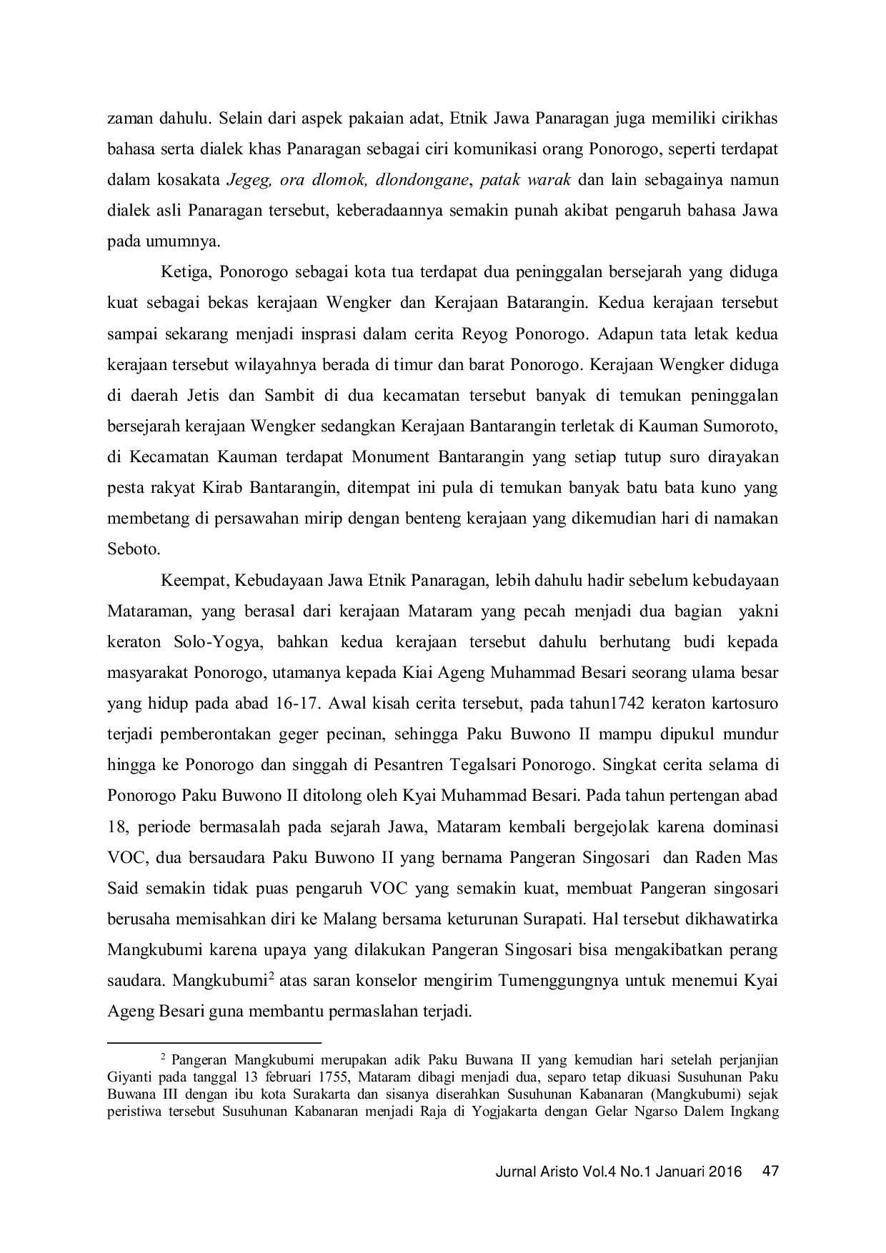 JURIS Kebudayaan Masyarakat Jawa Etnik Panaragan