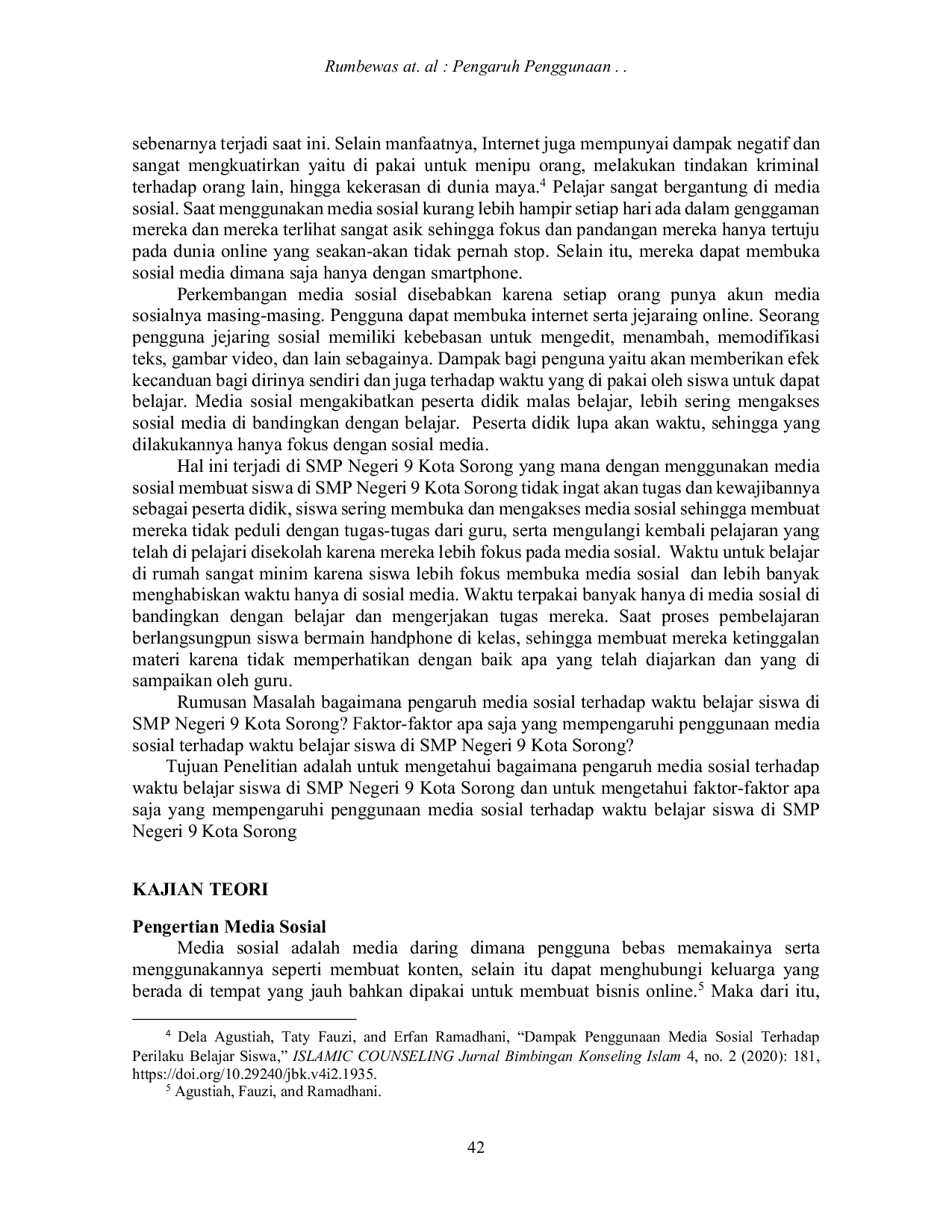 JURIS The Effect of Social Media Use on Learning Time