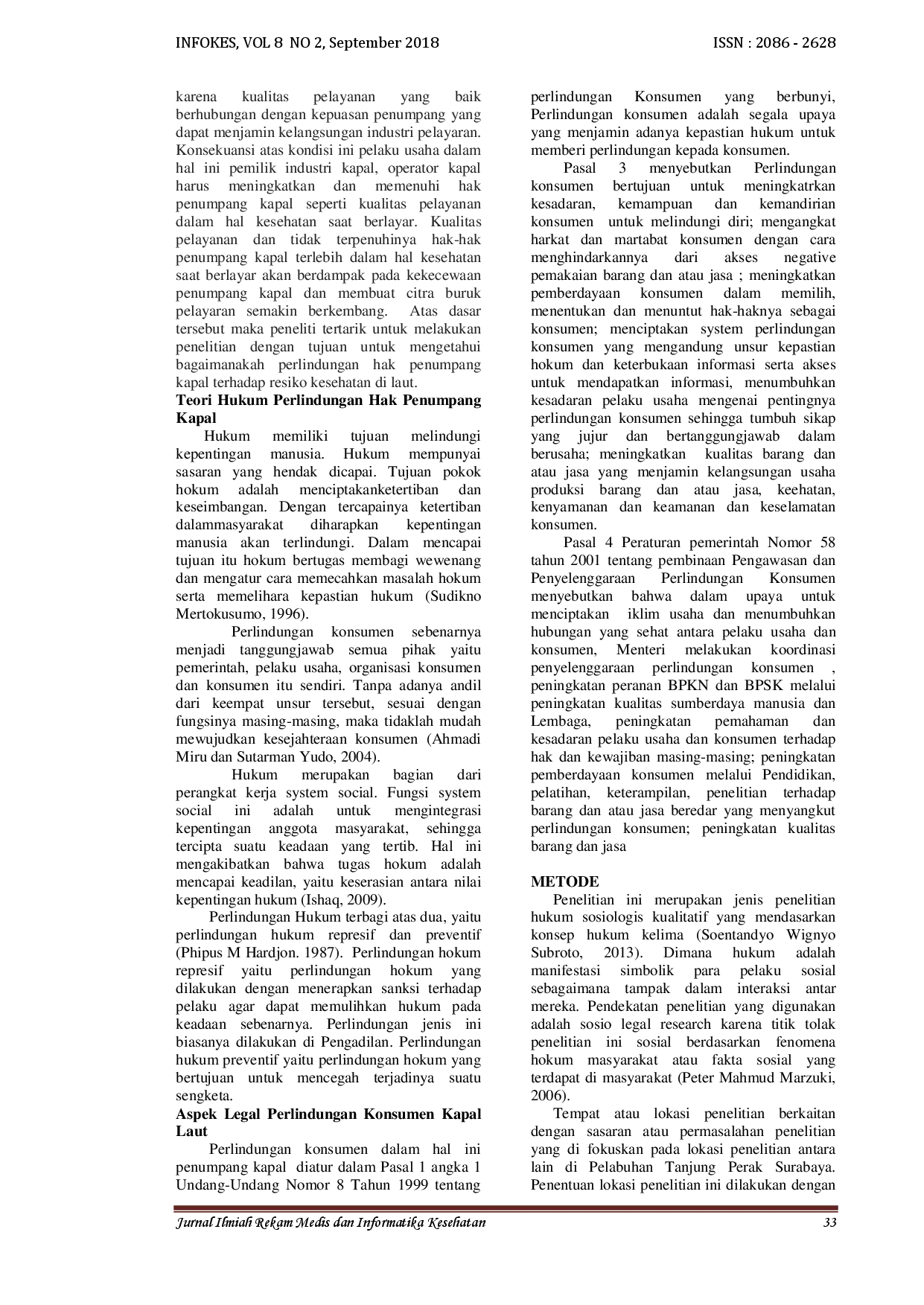 juris Perlindungan Hak Penumpang Kapal Terhadap Resiko Kesehatan Di Laut