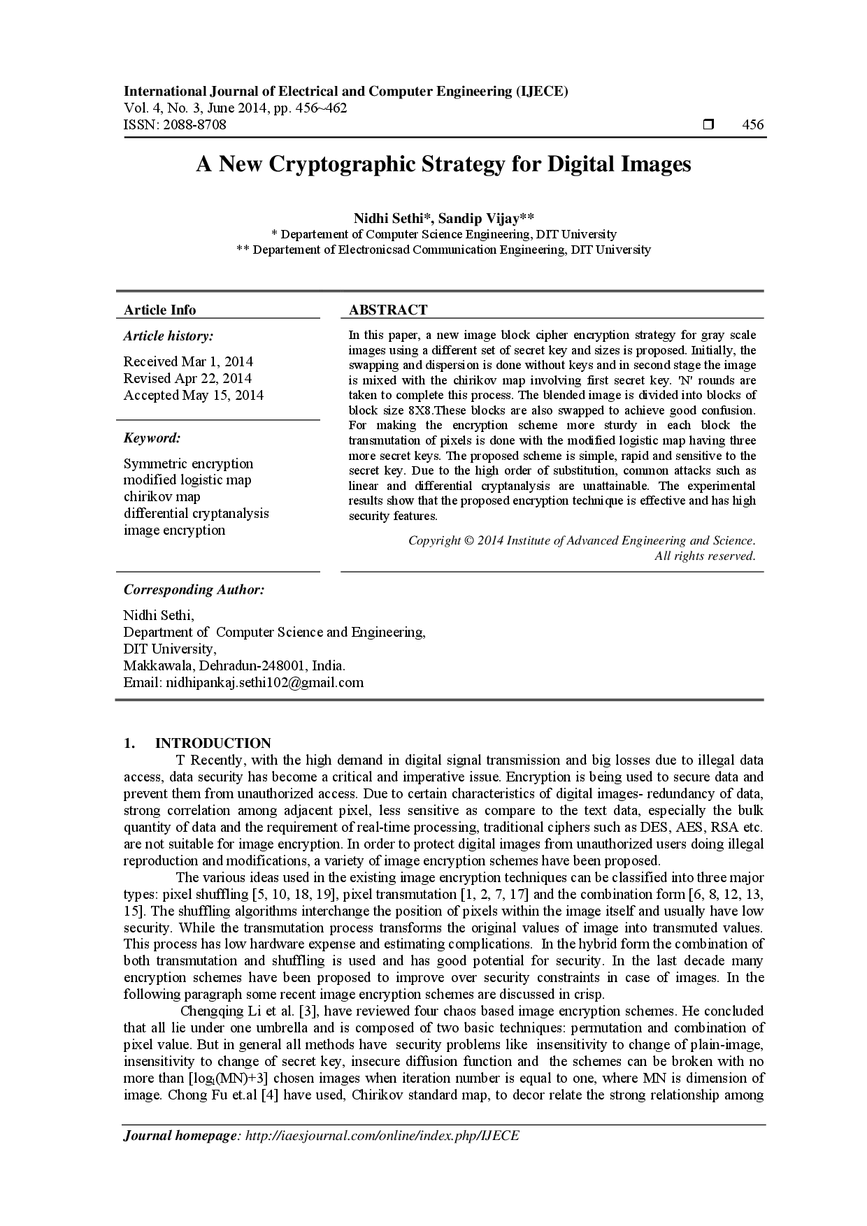 juris A New Cryptographic Strategy for Digital Images