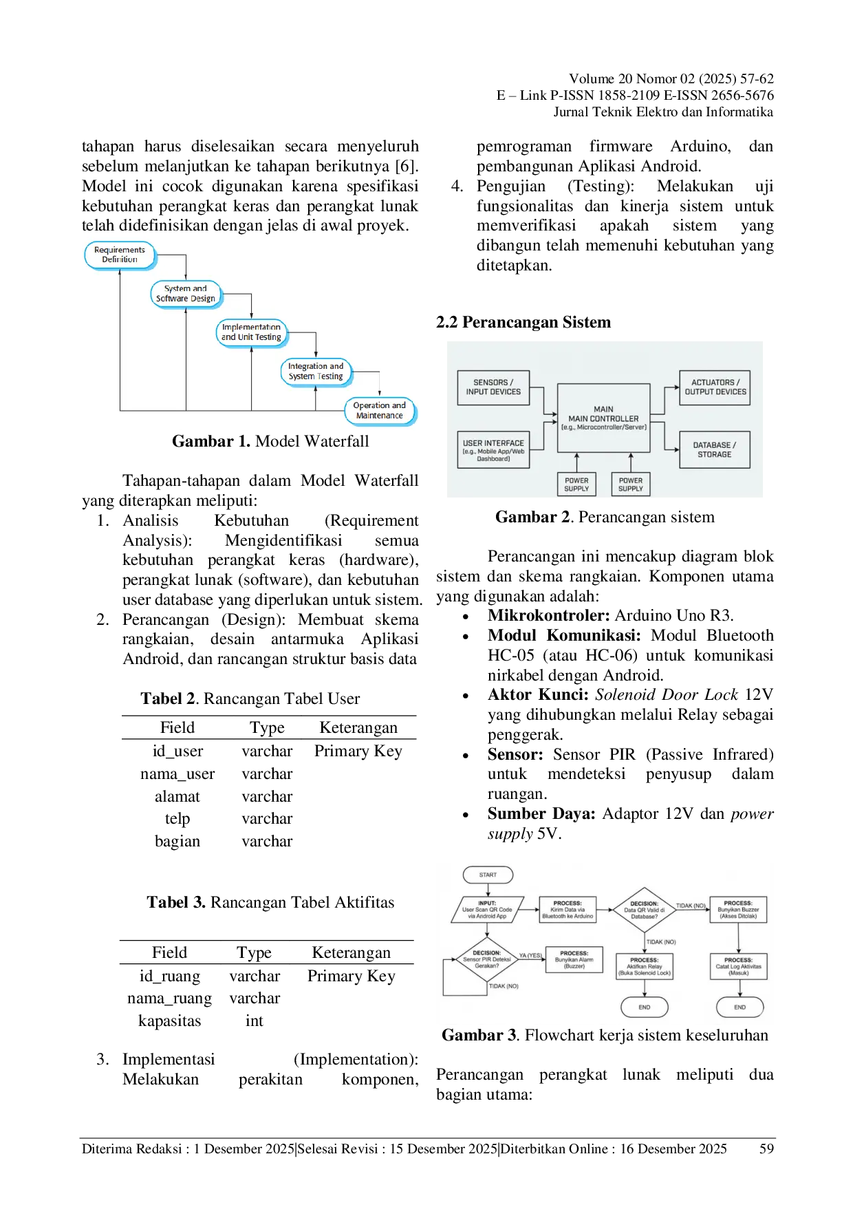 JURIS Perancangan dan Implementasi Ruang Pintar Berbasis Android Sensor PIR dan Pengelolaan Data pada Mikrokontroler Arduino