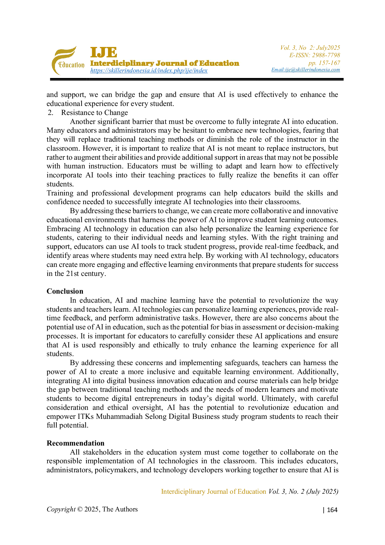 JURIS The Benifits of Artificial Intelligence in Increasing Students Interest in Learning ITSKs Muhammadiah Selong Digital Business Innovation
