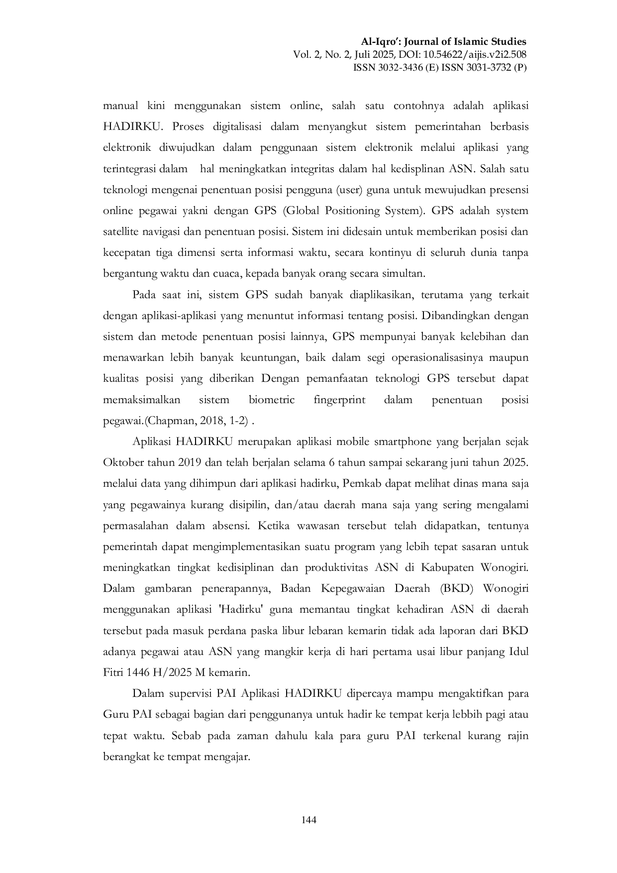 JURIS Inovasi Supervisi Pendidikan Agama Islam Di Era Teknologi Digital