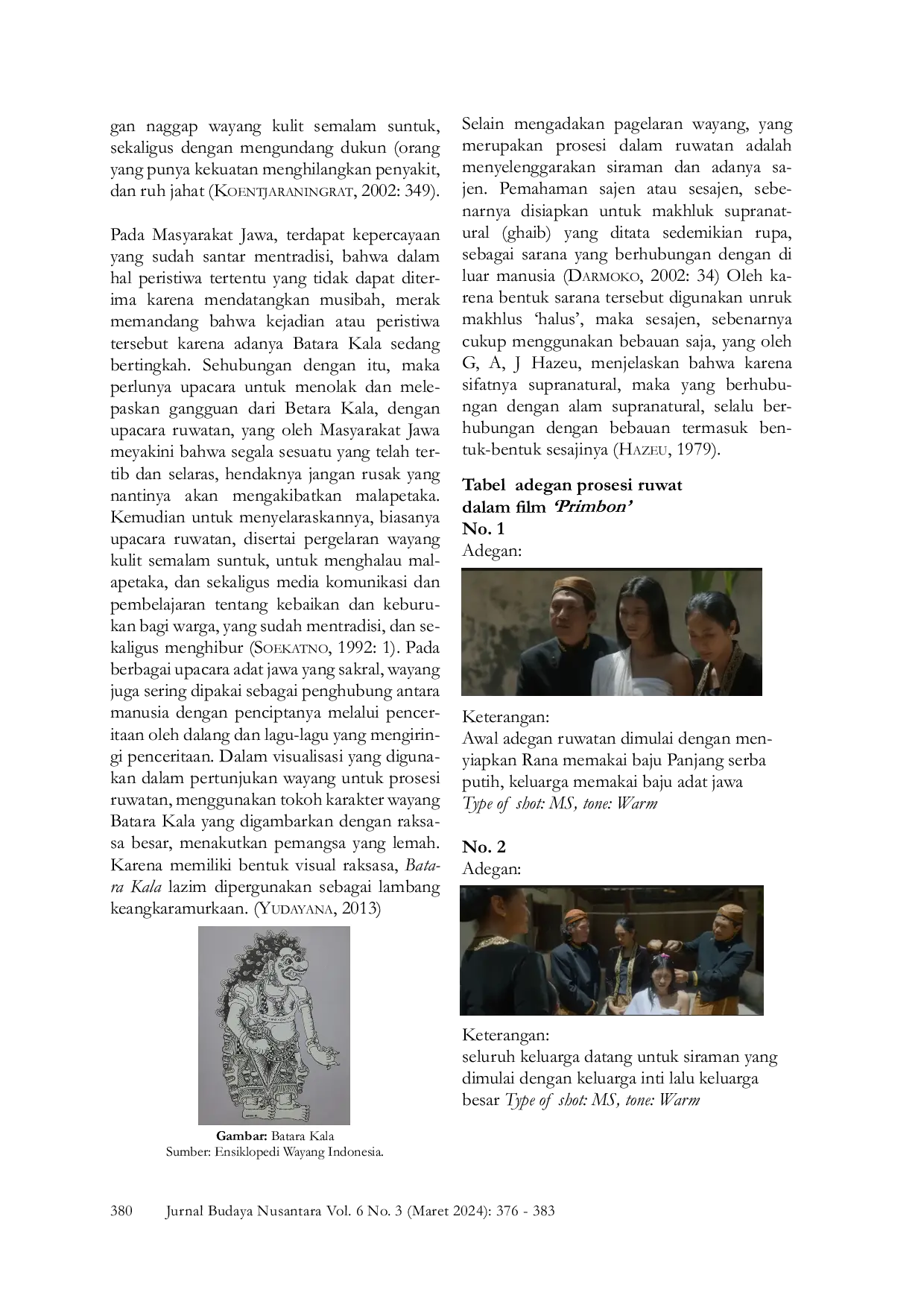 JURIS Interpretasi Tradisi Adat Jawa Ruwatan dalam Film Primbon Karya Rudi Soedjarwo