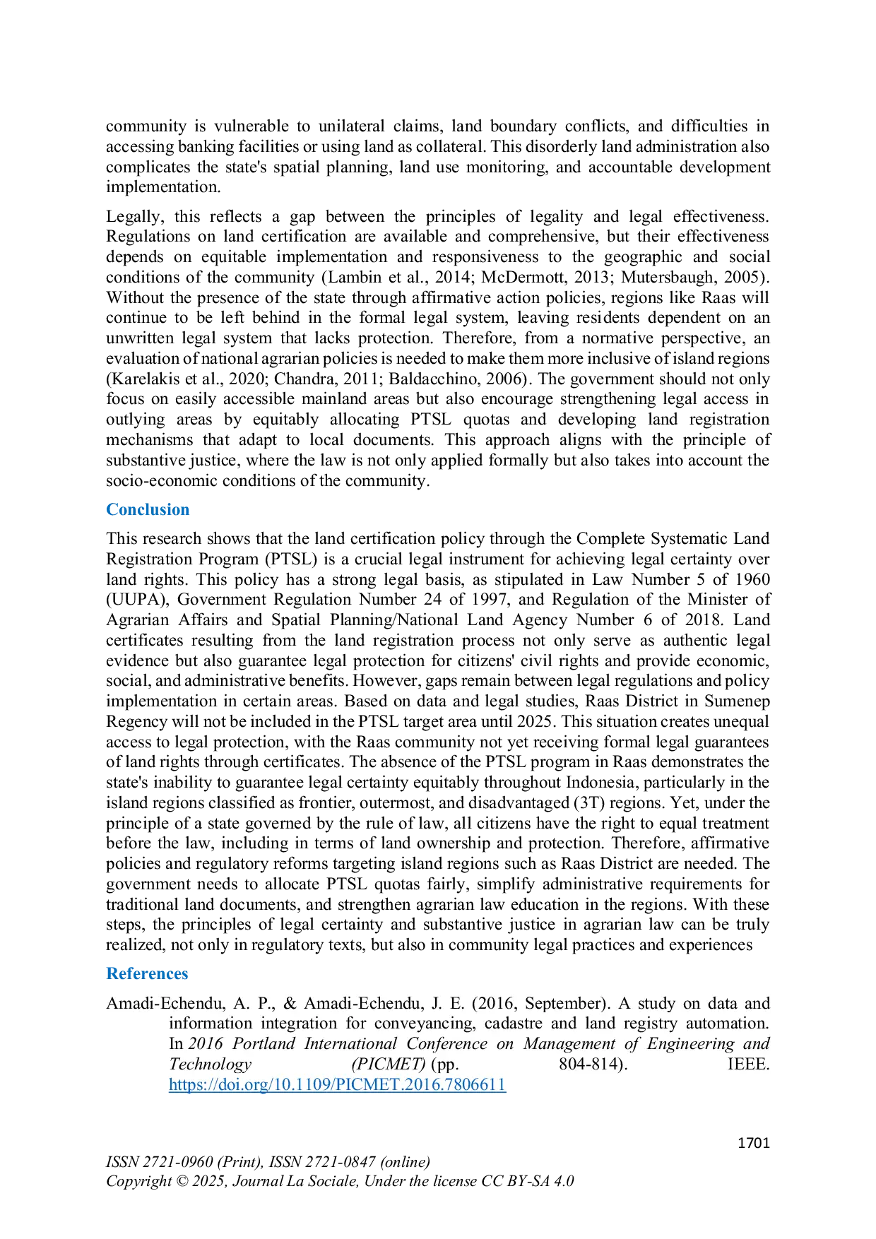 JURIS Legal Analysis of Land Certification Policy from the Perspective of Legal Certainty of Land Rights