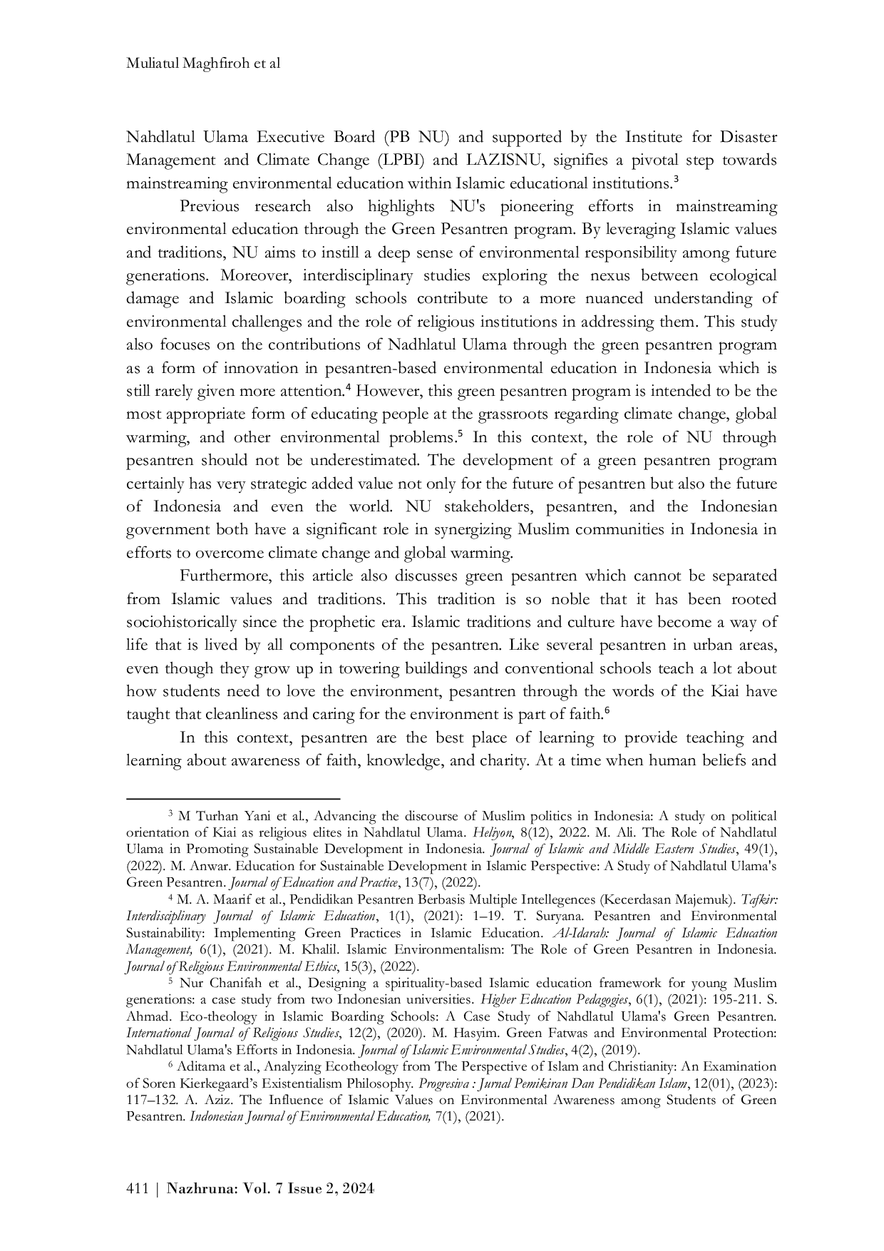 JURIS Promoting Green Pesantren Change Challenge and Contribution of Nahdlatul Ulama in Indonesia