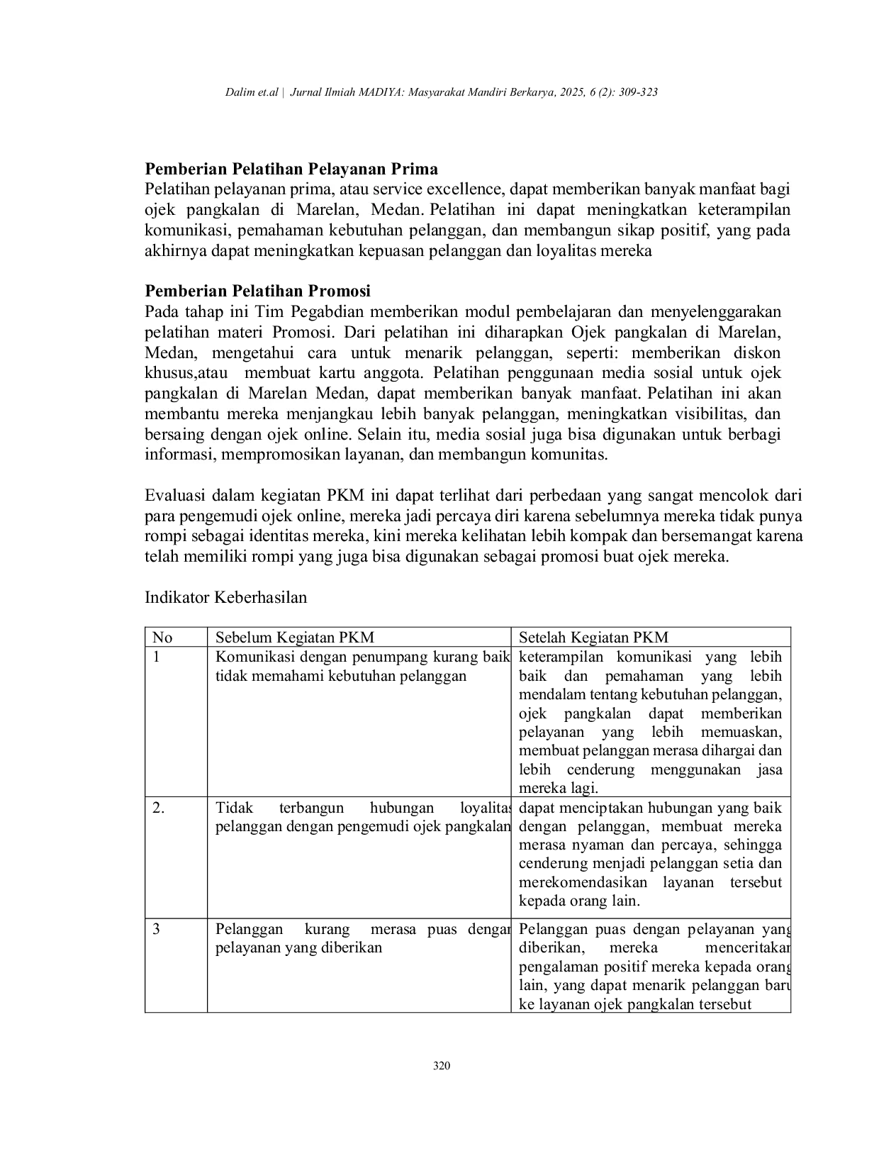 JURIS Optimalisasi Pendapatan Pengemudi Ojek Konvensional melalui Inovasi Layanan Prima dan Adaptasi Transaksi Digital di Persatuan Ojek Marelan