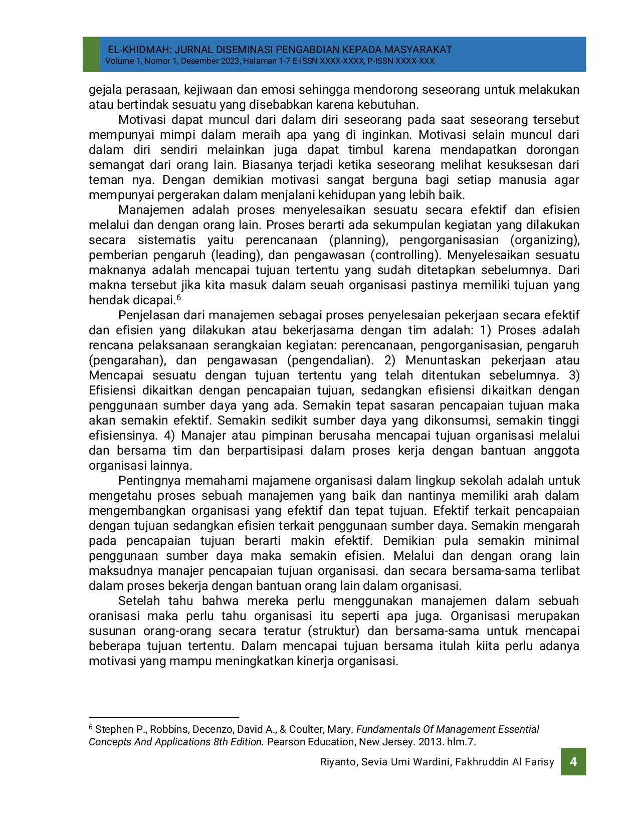 JURIS Motivasi dan Manajemen Organisasi dalam Meningkatkan Performa Organisasi Siswa Intra Sekolah OSIS di SMKN 2 Tulungagung